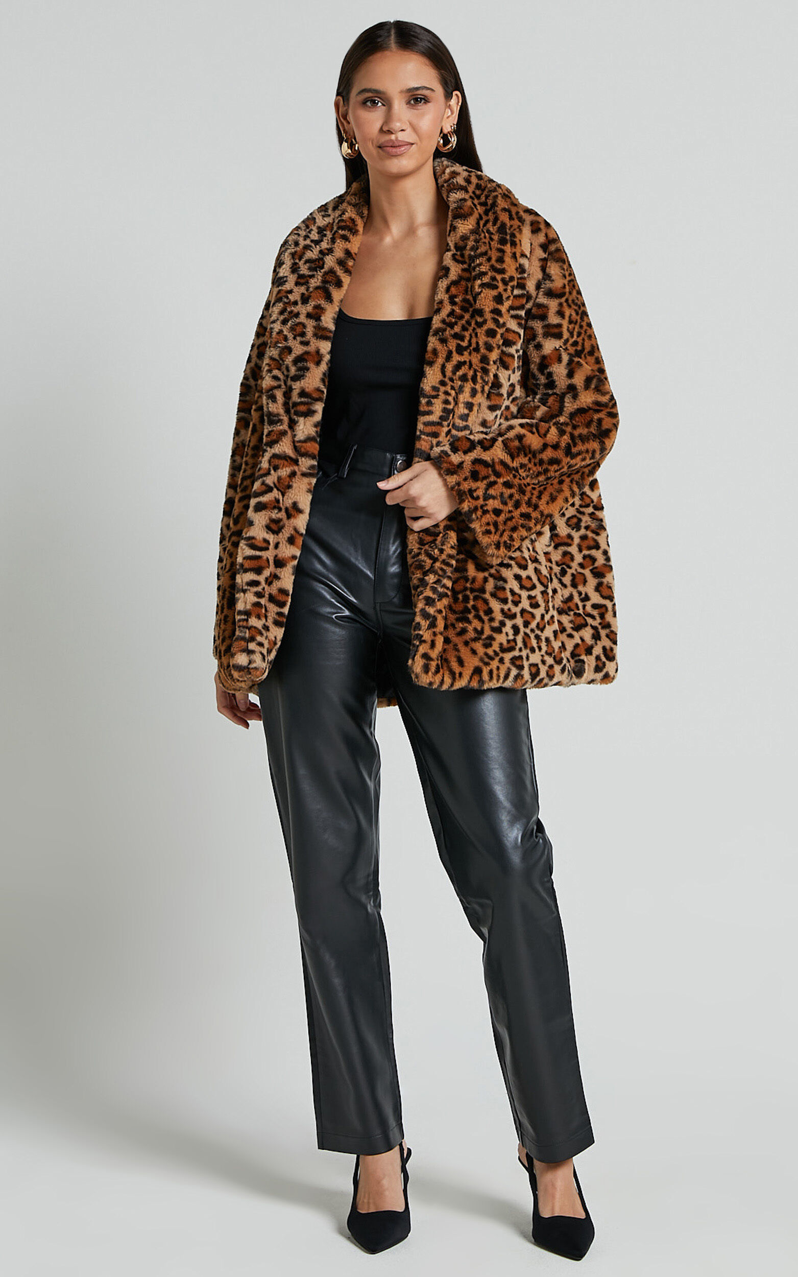 Jocelyn fur coat top