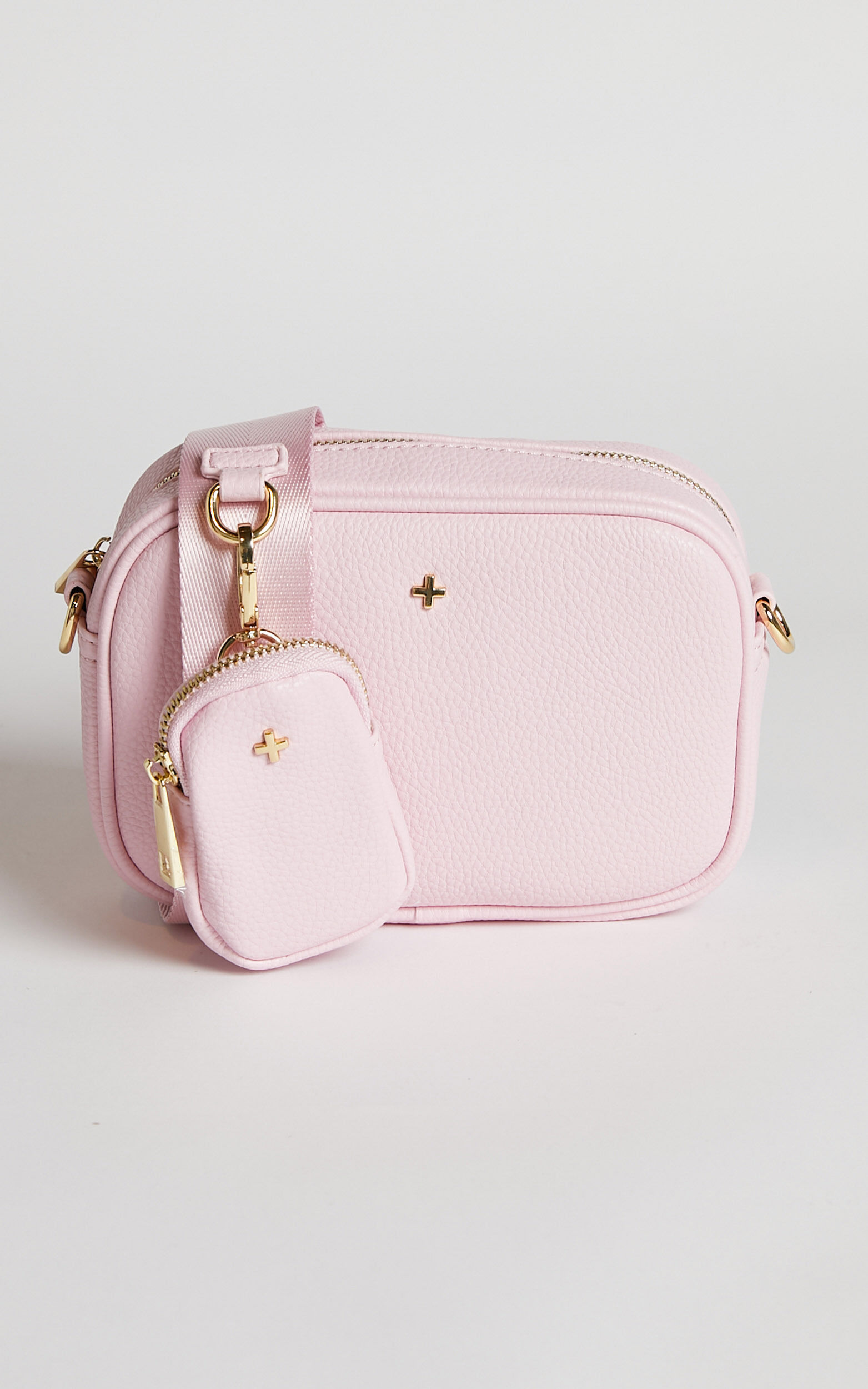 Peta and Jain Justice Bag in Pink Pebble Gold Showpo USA