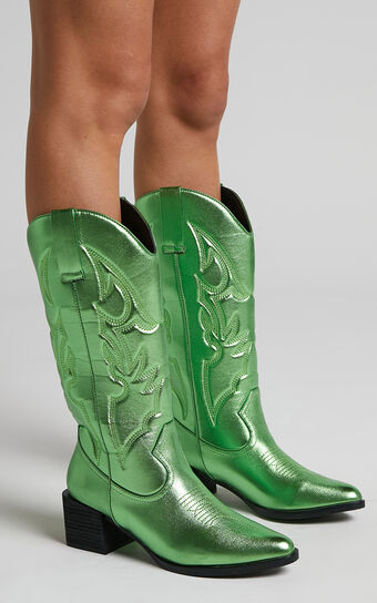 Therapy - Ranger Boots in Lime Metallic
