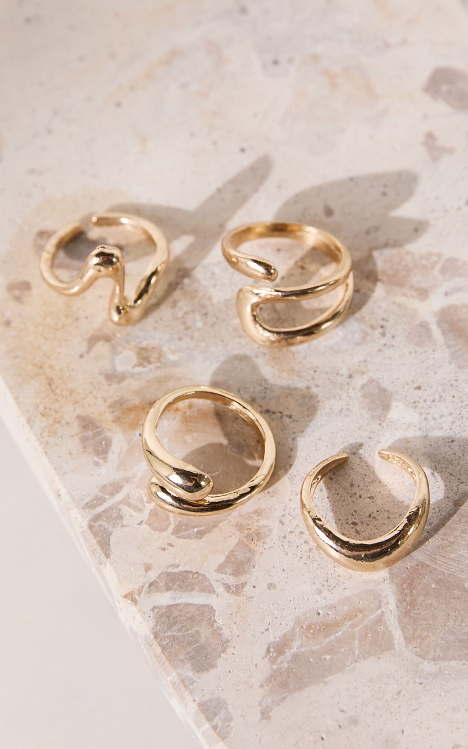 Thelma 4 Ring Pack in Gold - NoSize, GLD1