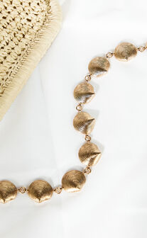 Emmie Belt - Shell Chain Belt in Gold