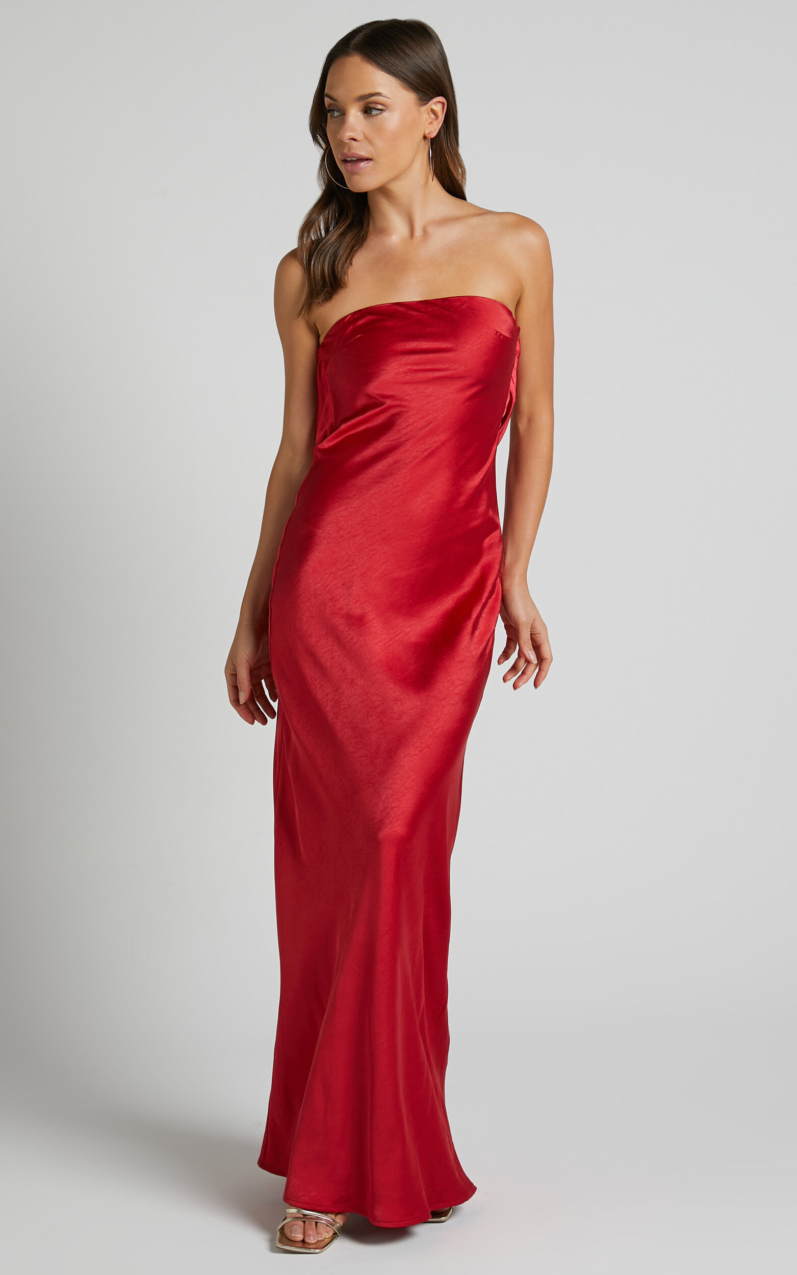 Showpo red outlet maxi dress