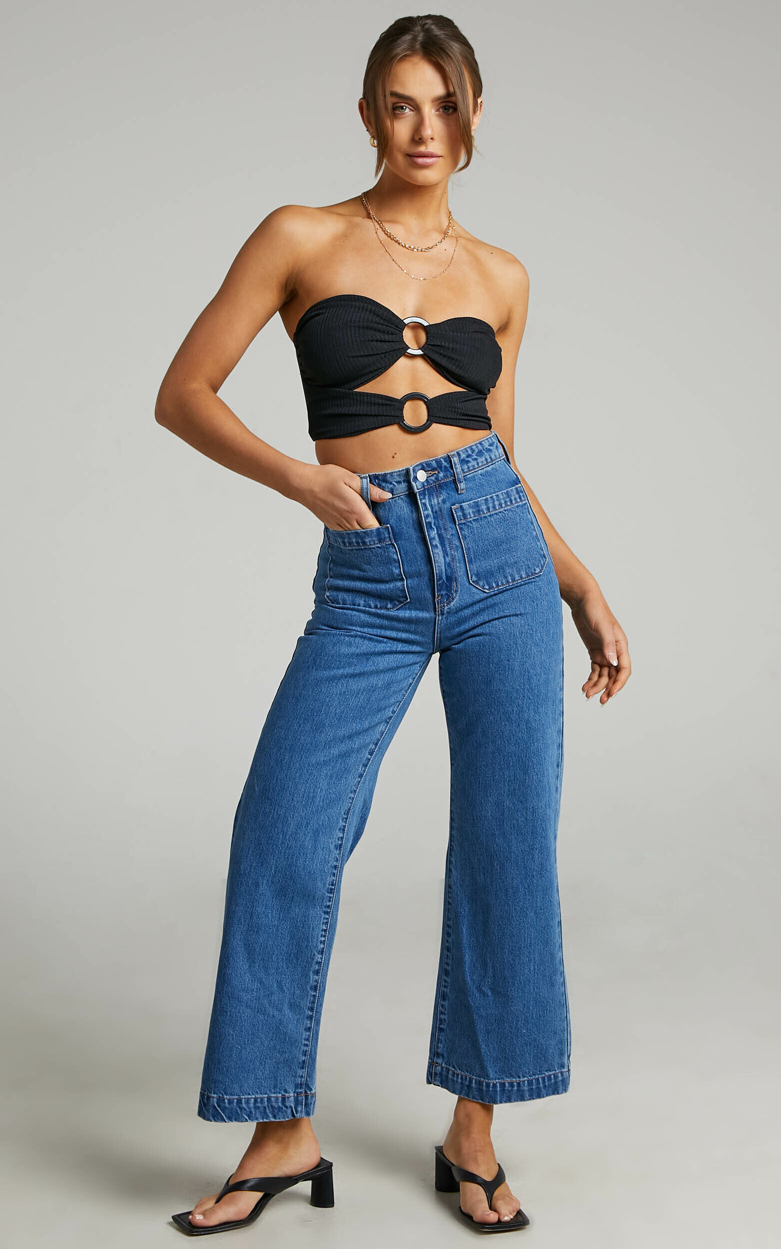 Ashley Blue Crop Tee Ashley Blue Crop Tee