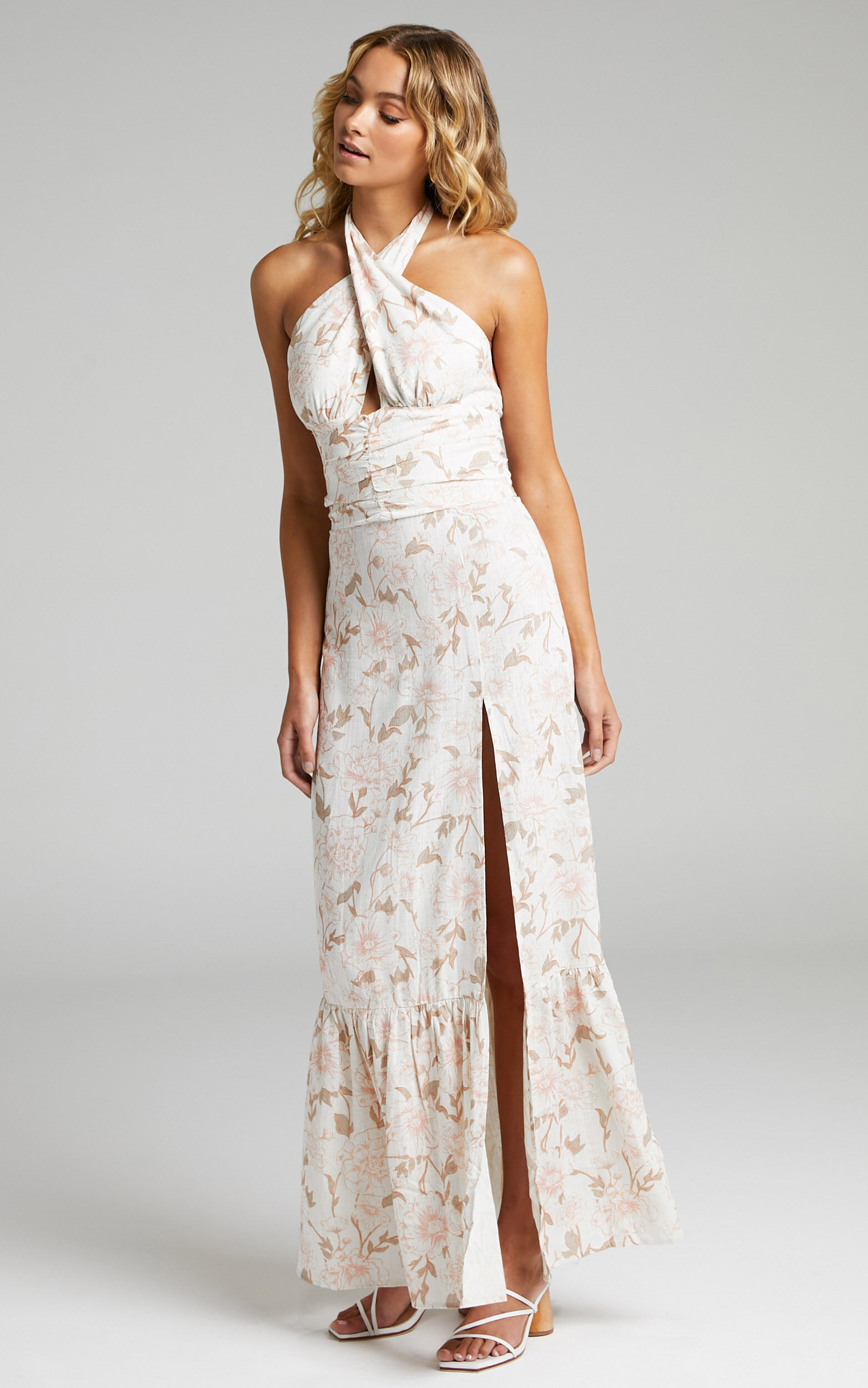 Maya halter neck dress shop