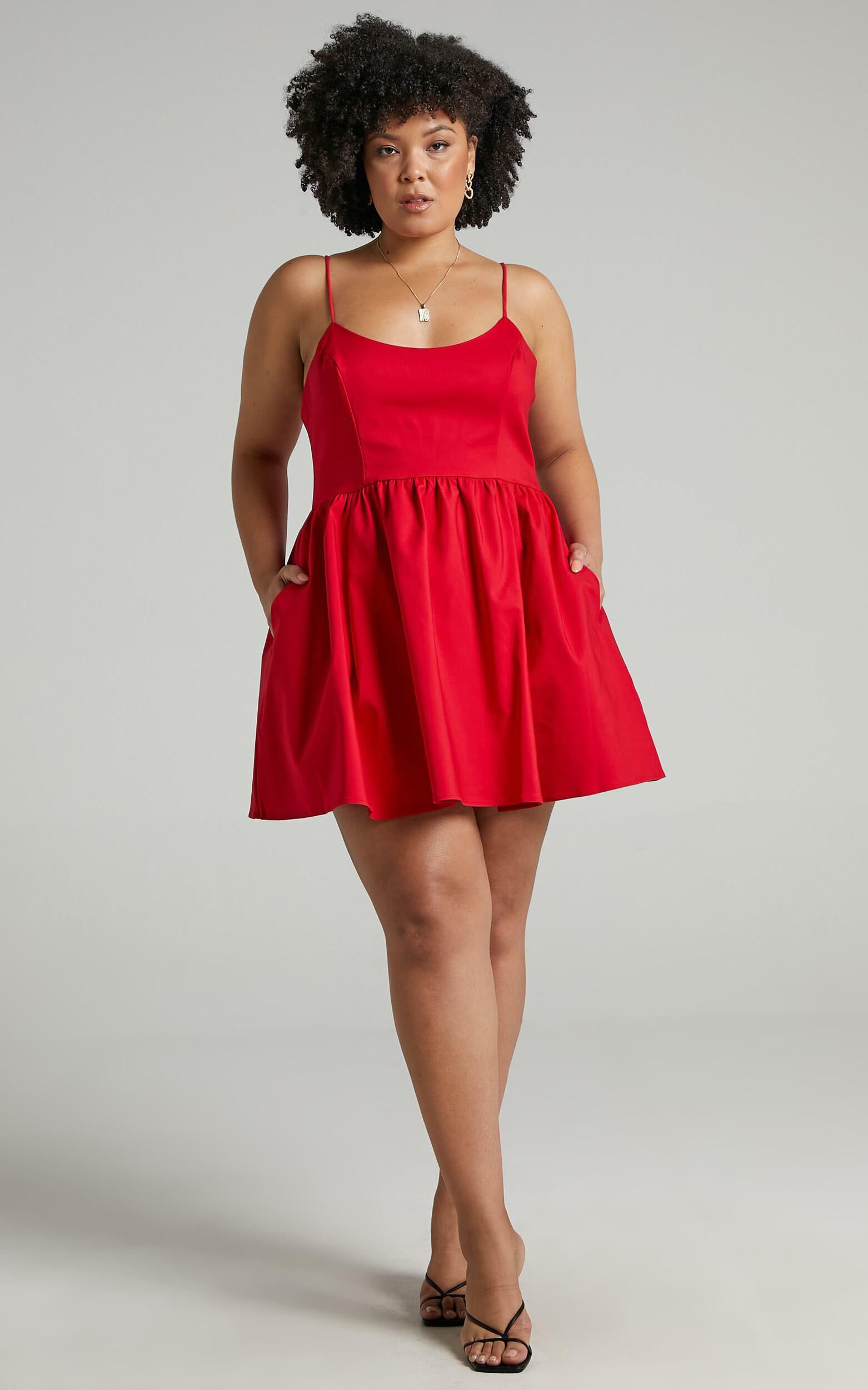 Showpo red dress hotsell