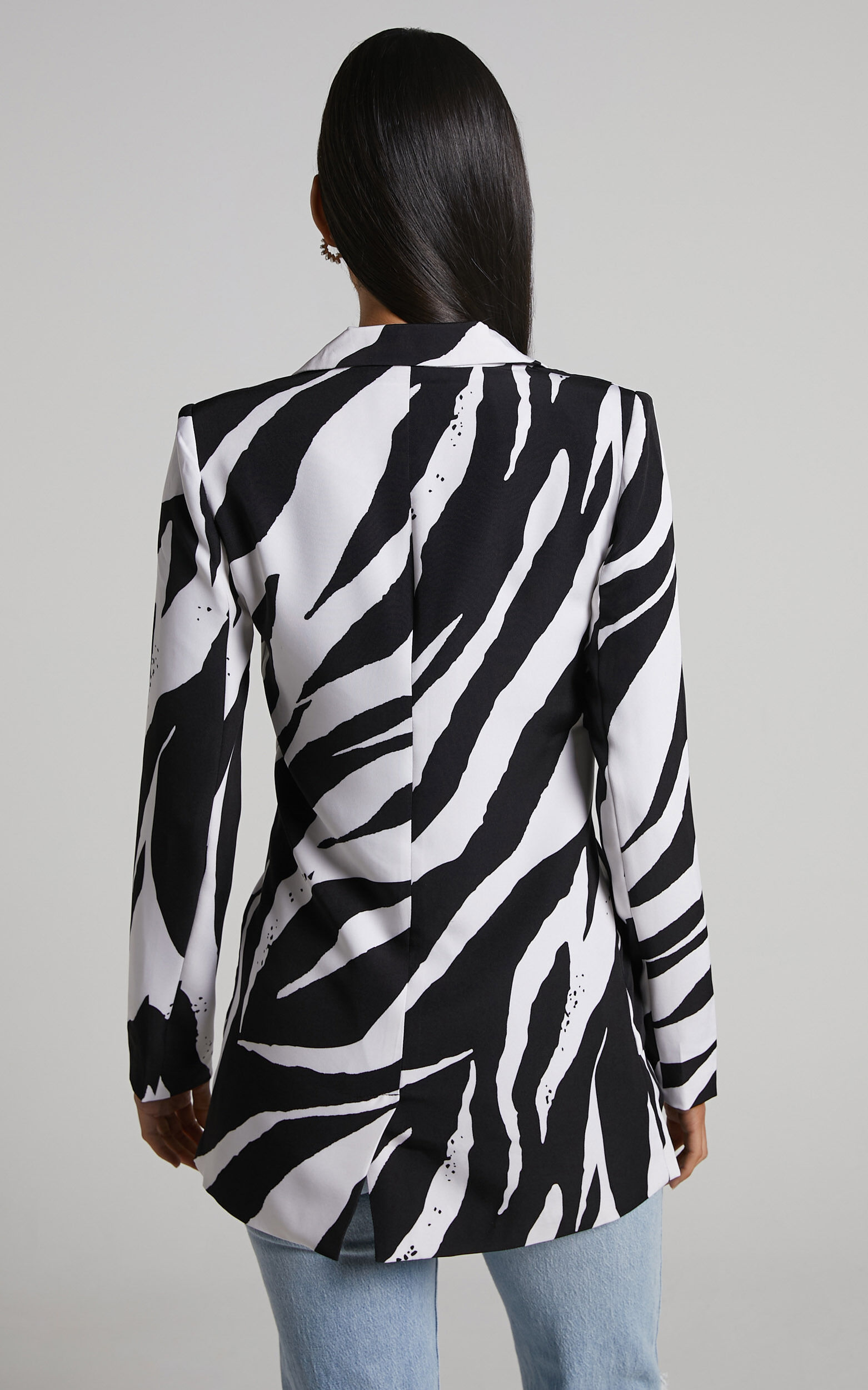Zebra print blazer online