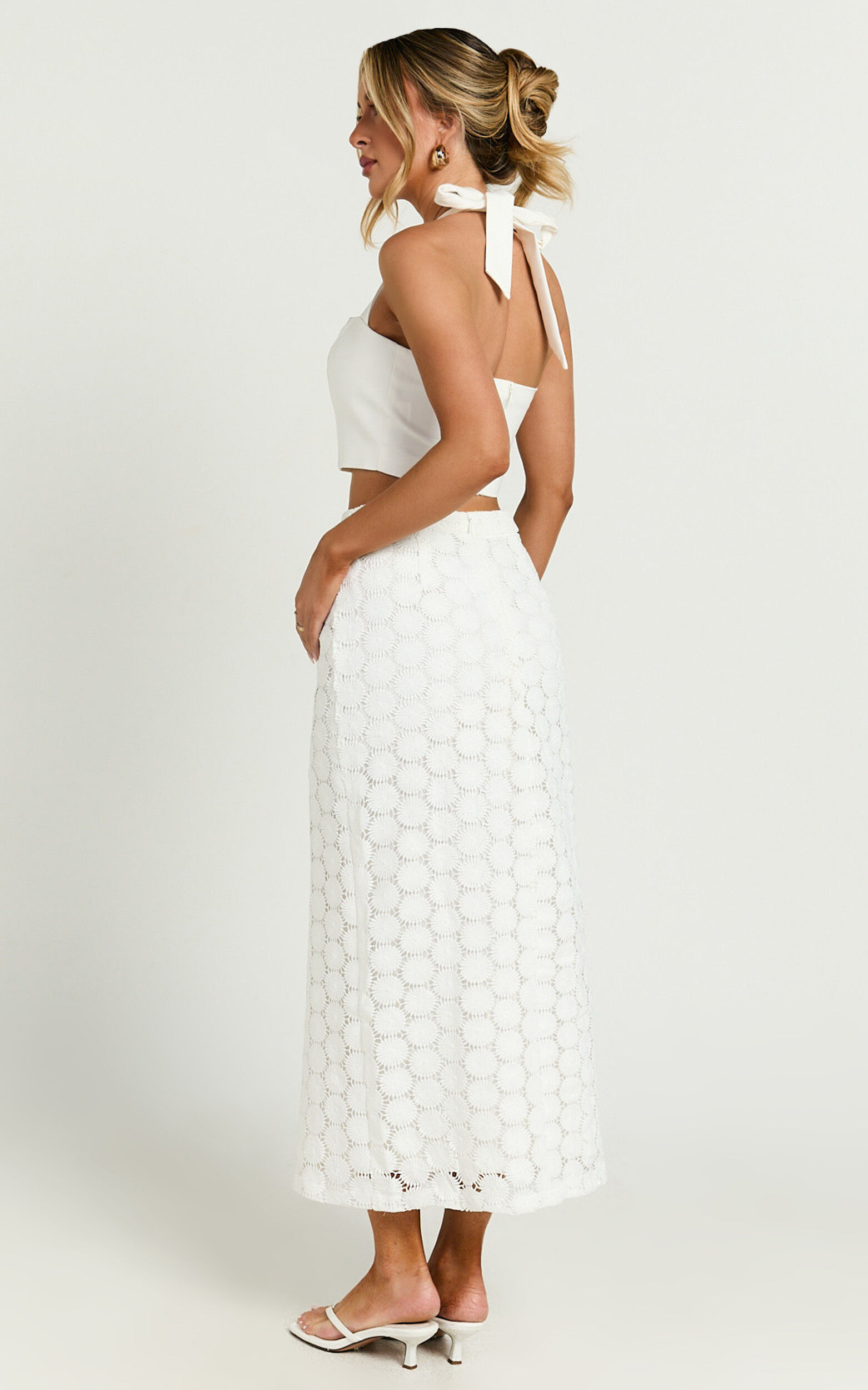 Lace high waist skirt outlet