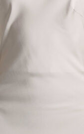 Rosalyn Maxi Dress - Asymmetric One Shoulder Cross Back Slip in Ivory ...