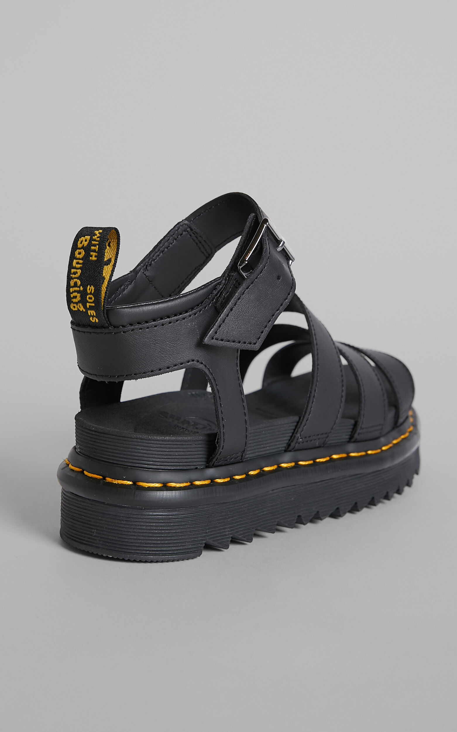 Dr. Martens Blaire Hydro Sandals in Black Showpo