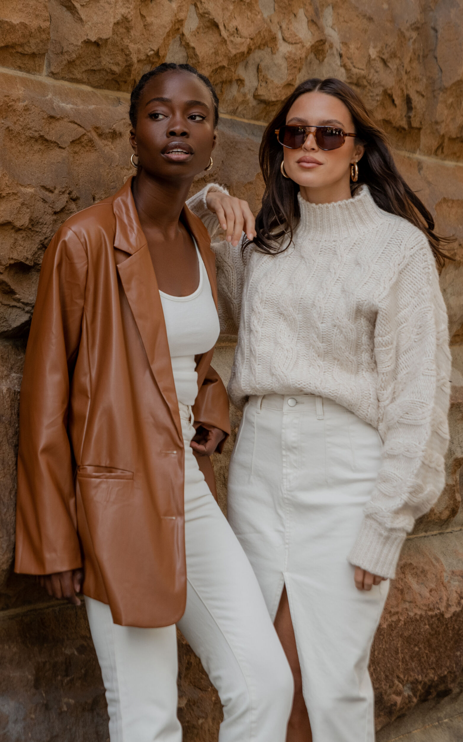 Tan sales pu jacket