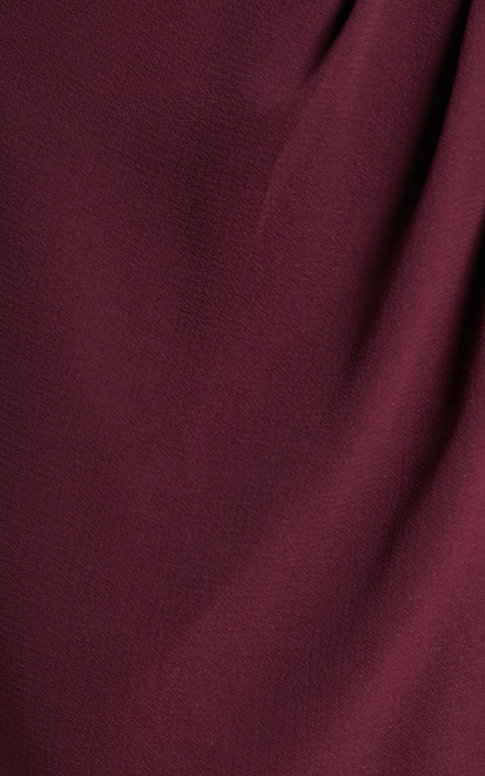 Lucky Day High Low Maxi Dress In Wine Showpo NZ