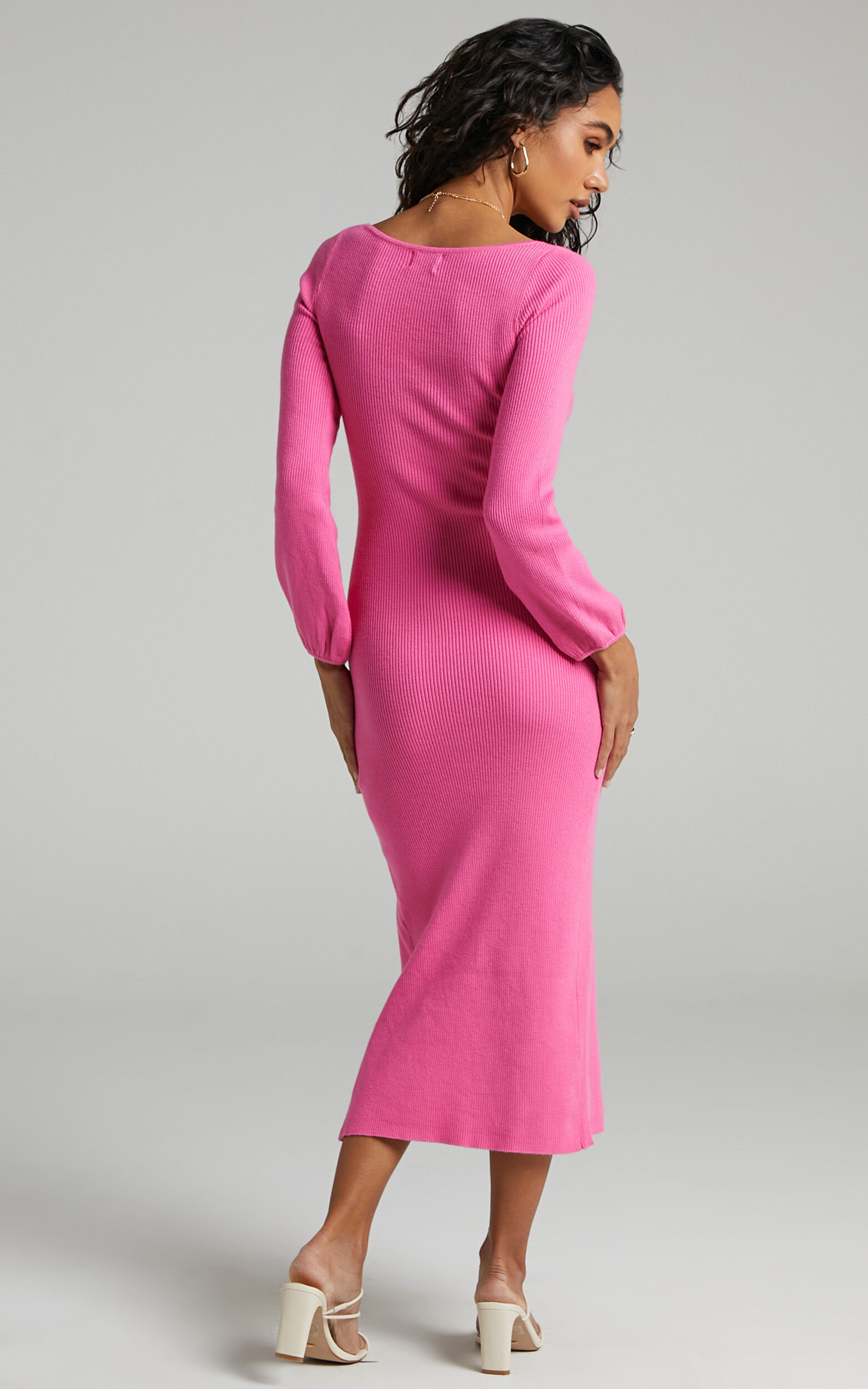 Pink knit dress 2025