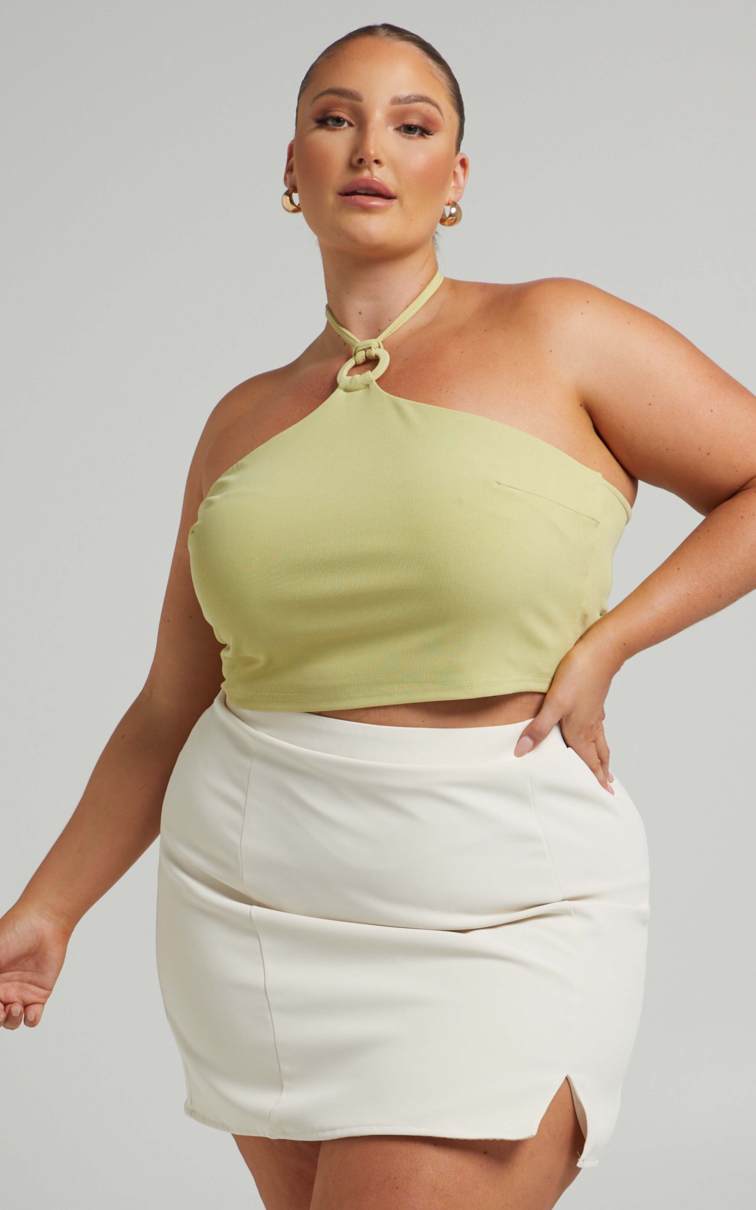 Plus size high waisted skirt 04 sales