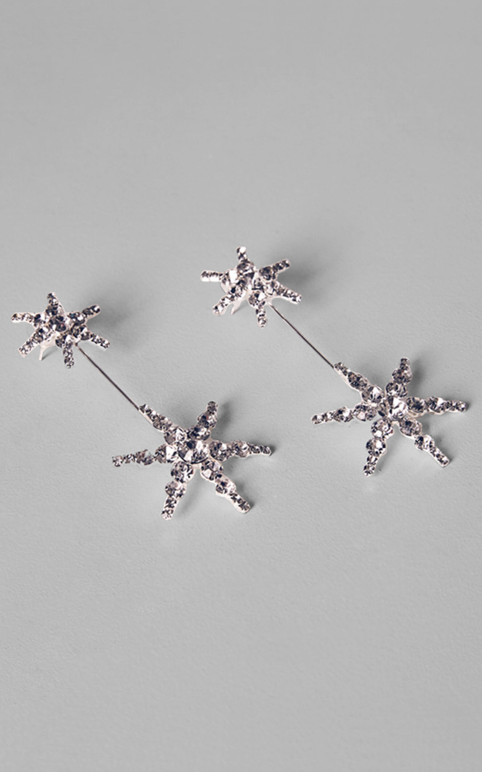 Billini x Natalie Anne - Olivia Diamante Star Earrings in Silver - NoSize, SLV1