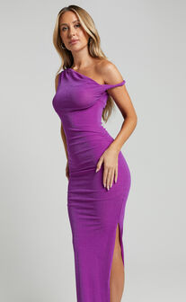 Runaway The Label - Chyna Midi Dress in Purple