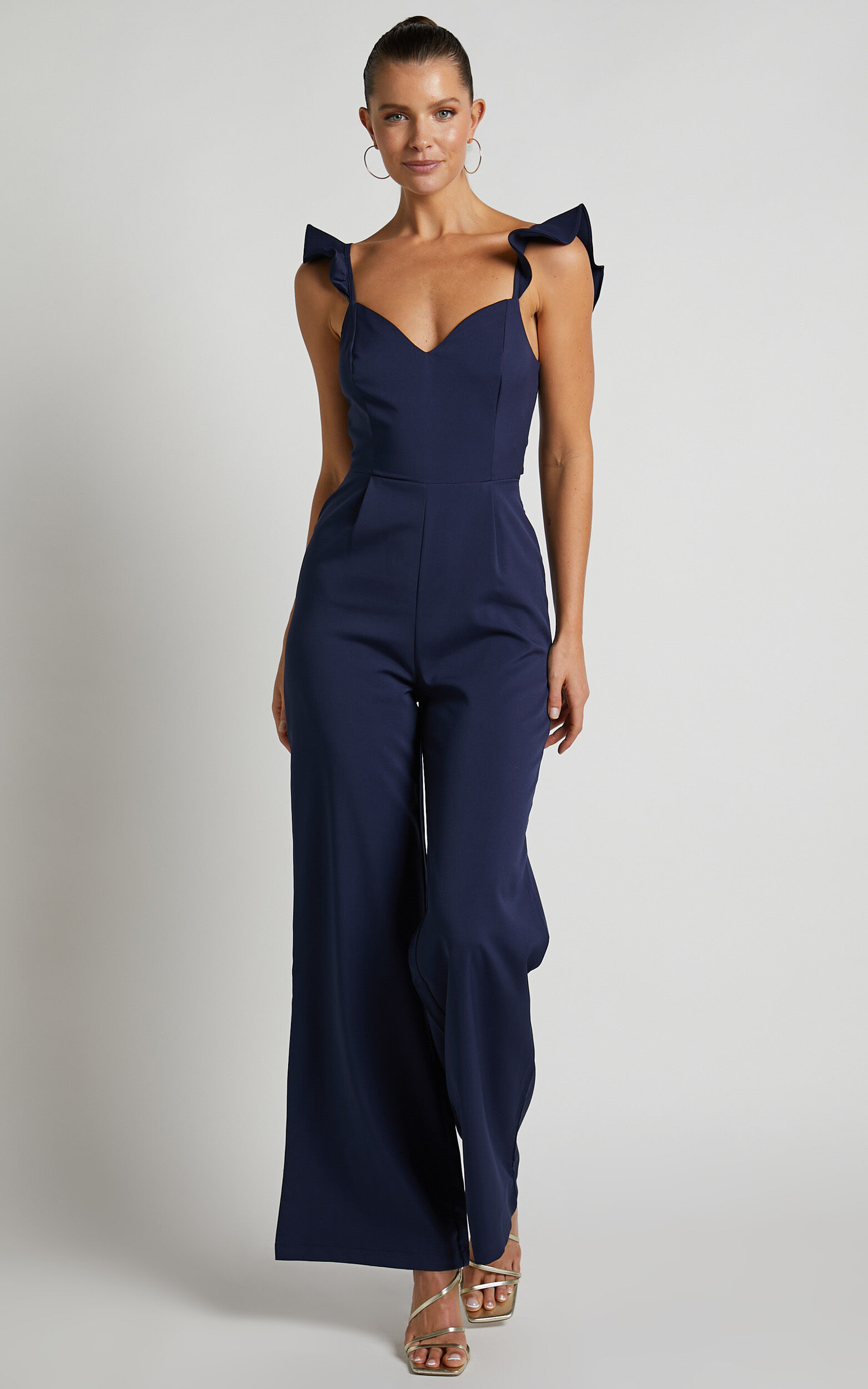 Rheinbell Jumpsuit Straight Leg Jumpsuit in Navy Showpo EU