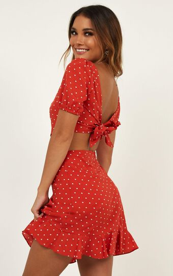 Summer Girl Two Piece Set In Red