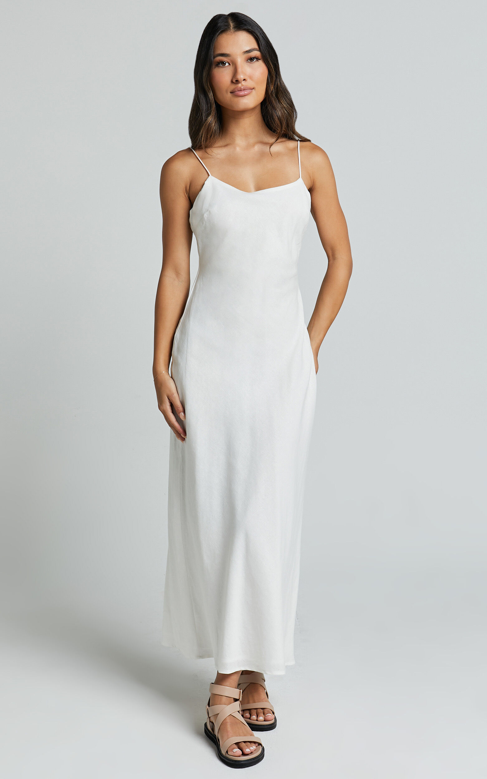 Off white slip dress clearance
