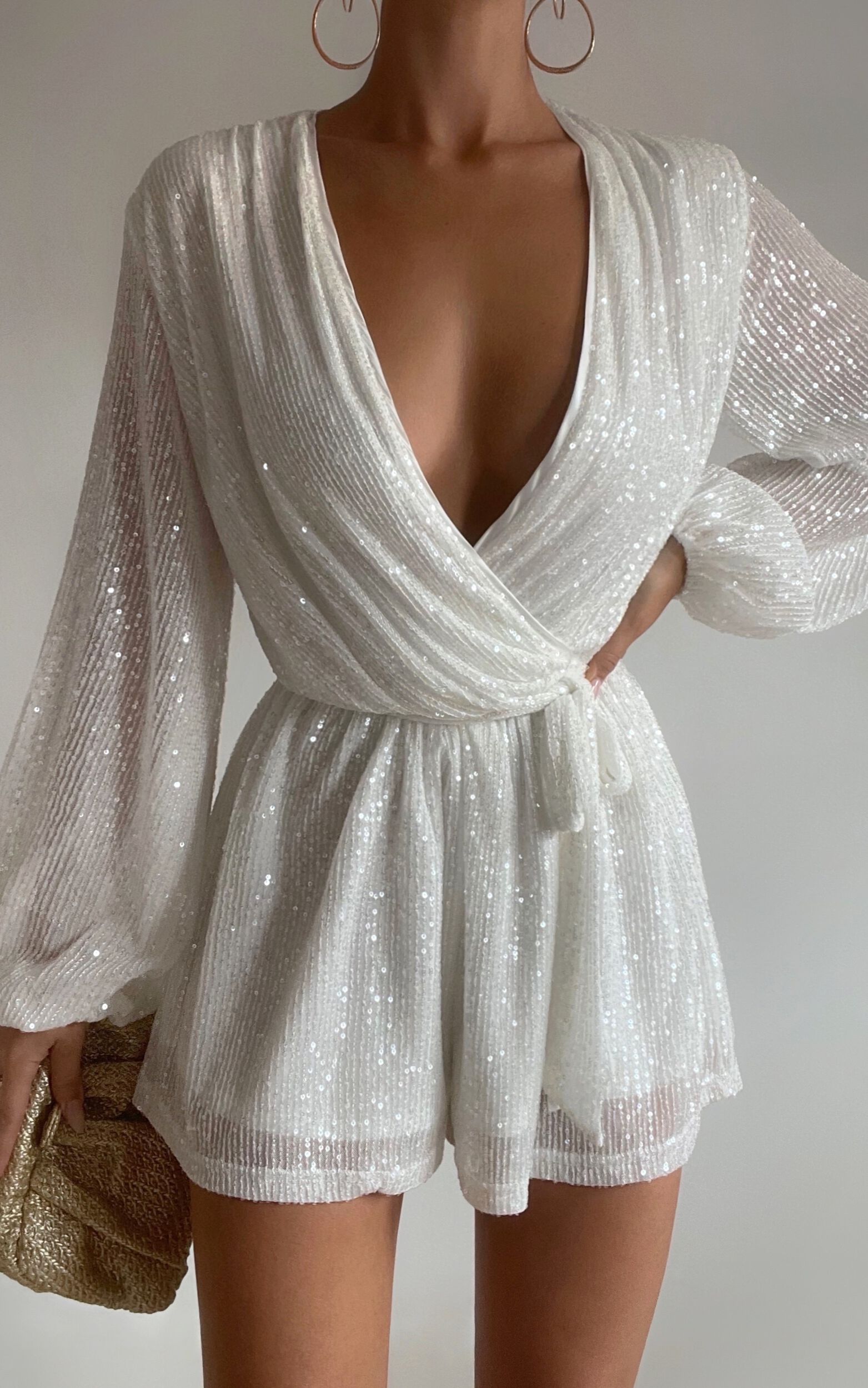 White party playsuit shop