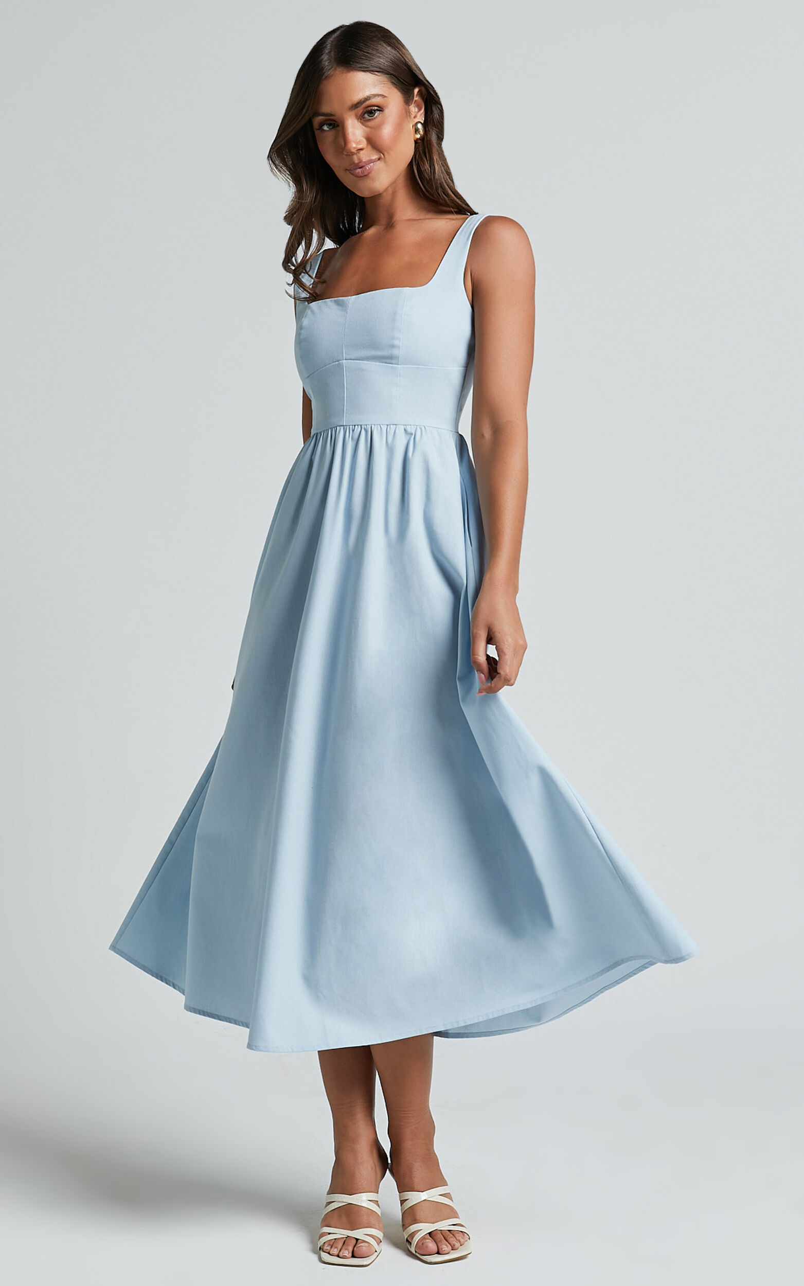 A line dress midi length store