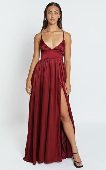 I Want The World To Know Dress in Wine