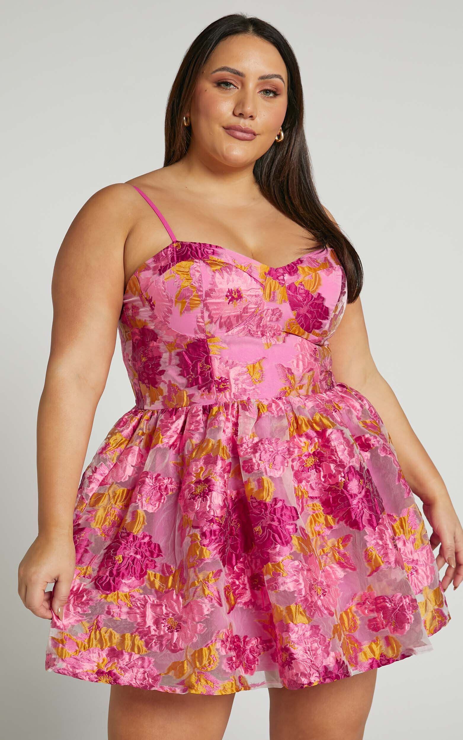 Plus Size Satin Bustier Floral … curated on LTK