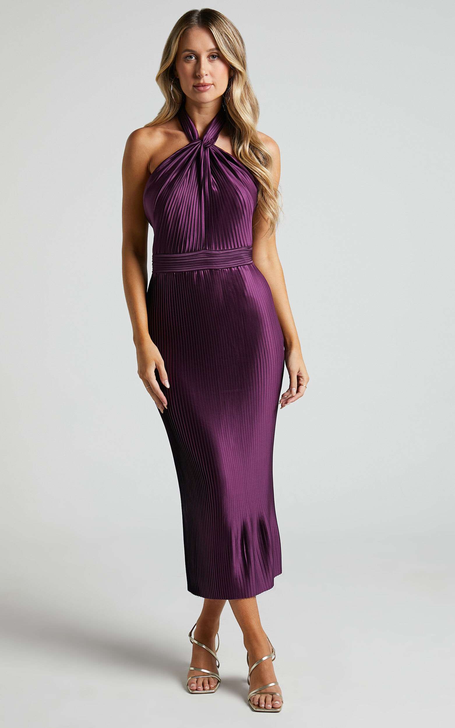 Aubergine cocktail shop dress