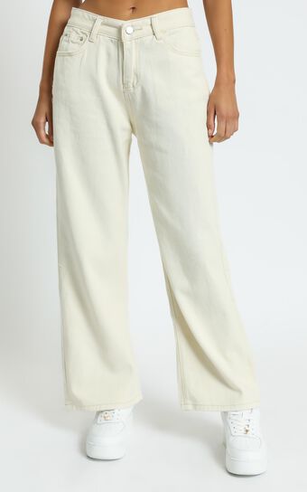Casandra Jeans in Off White