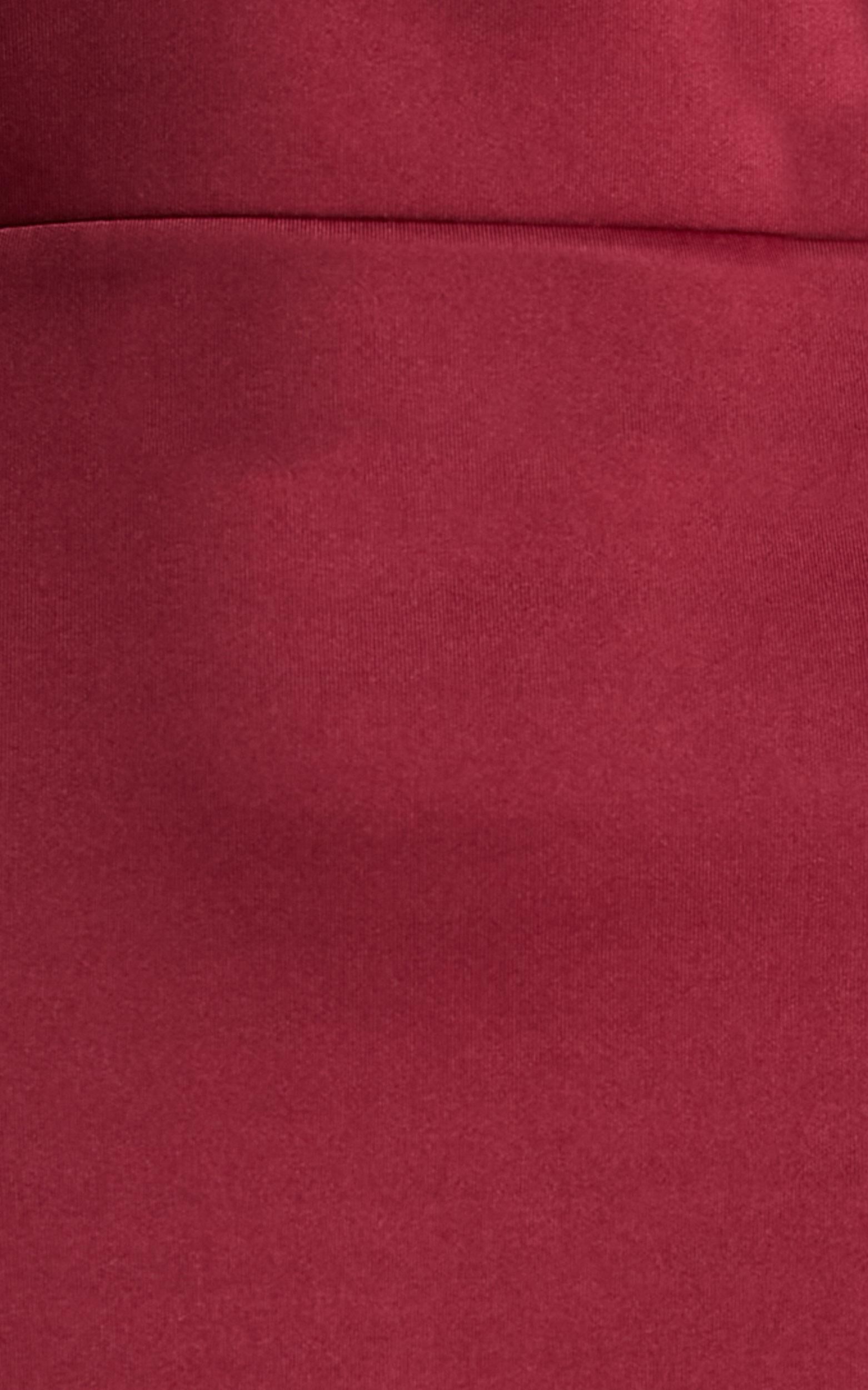 One For The Money Off Shoulder Dress In Wine Showpo USA