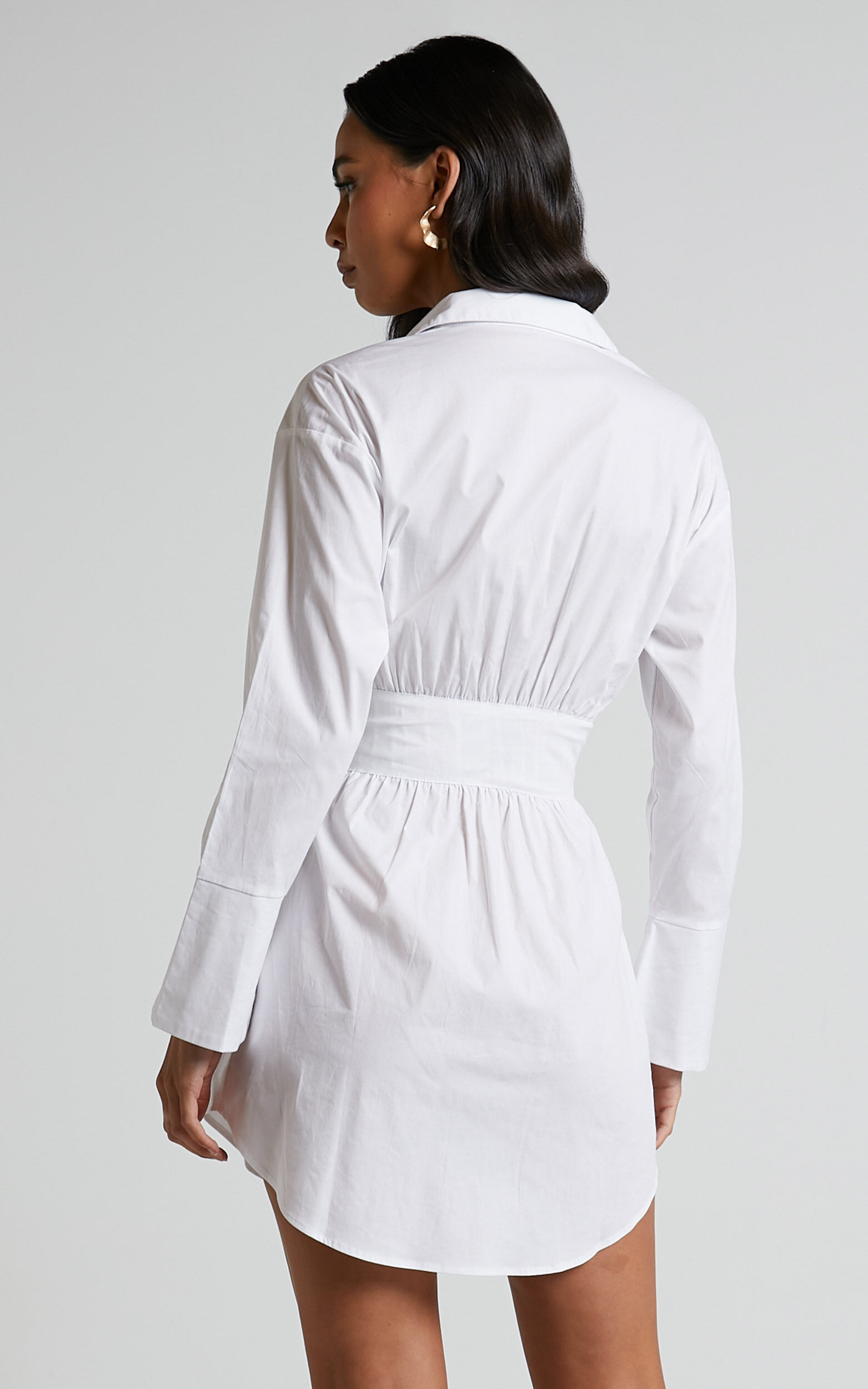 Corset white shirt dress outlet