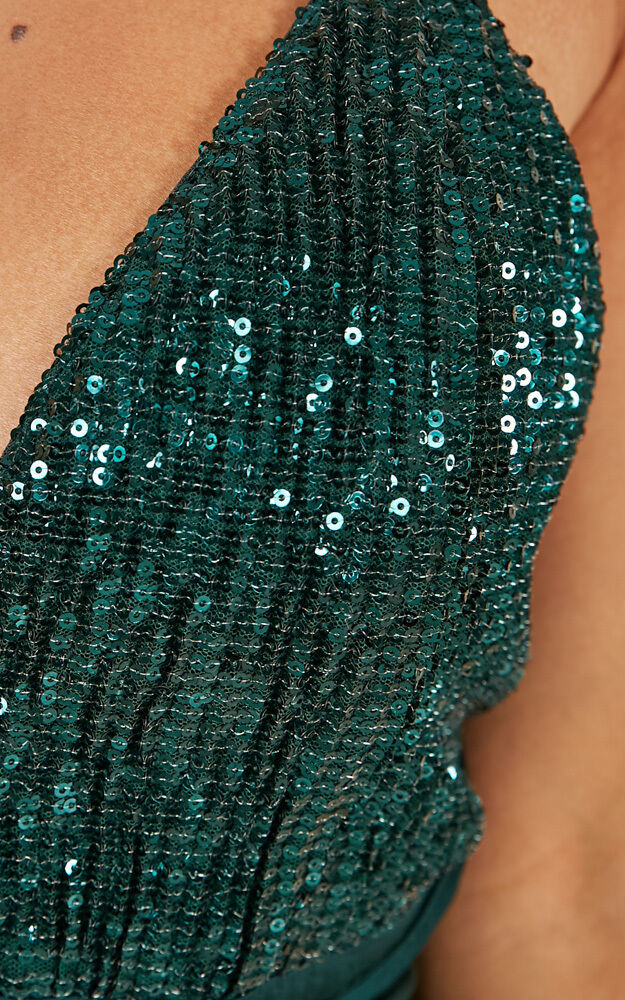 Carmen Maxi Dress In Green Showpo USA