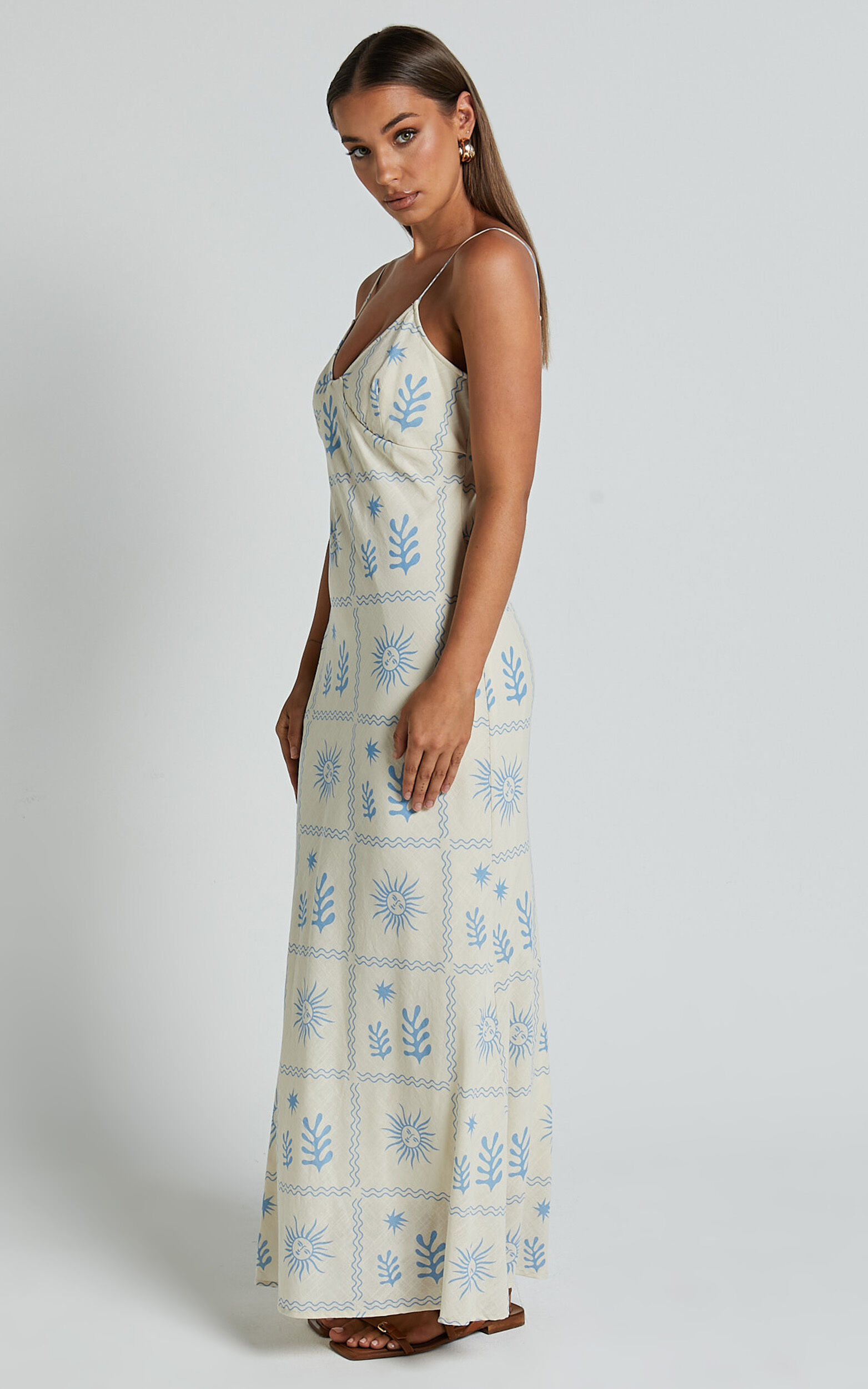 By johnny zinnia slip midi dress cheap
