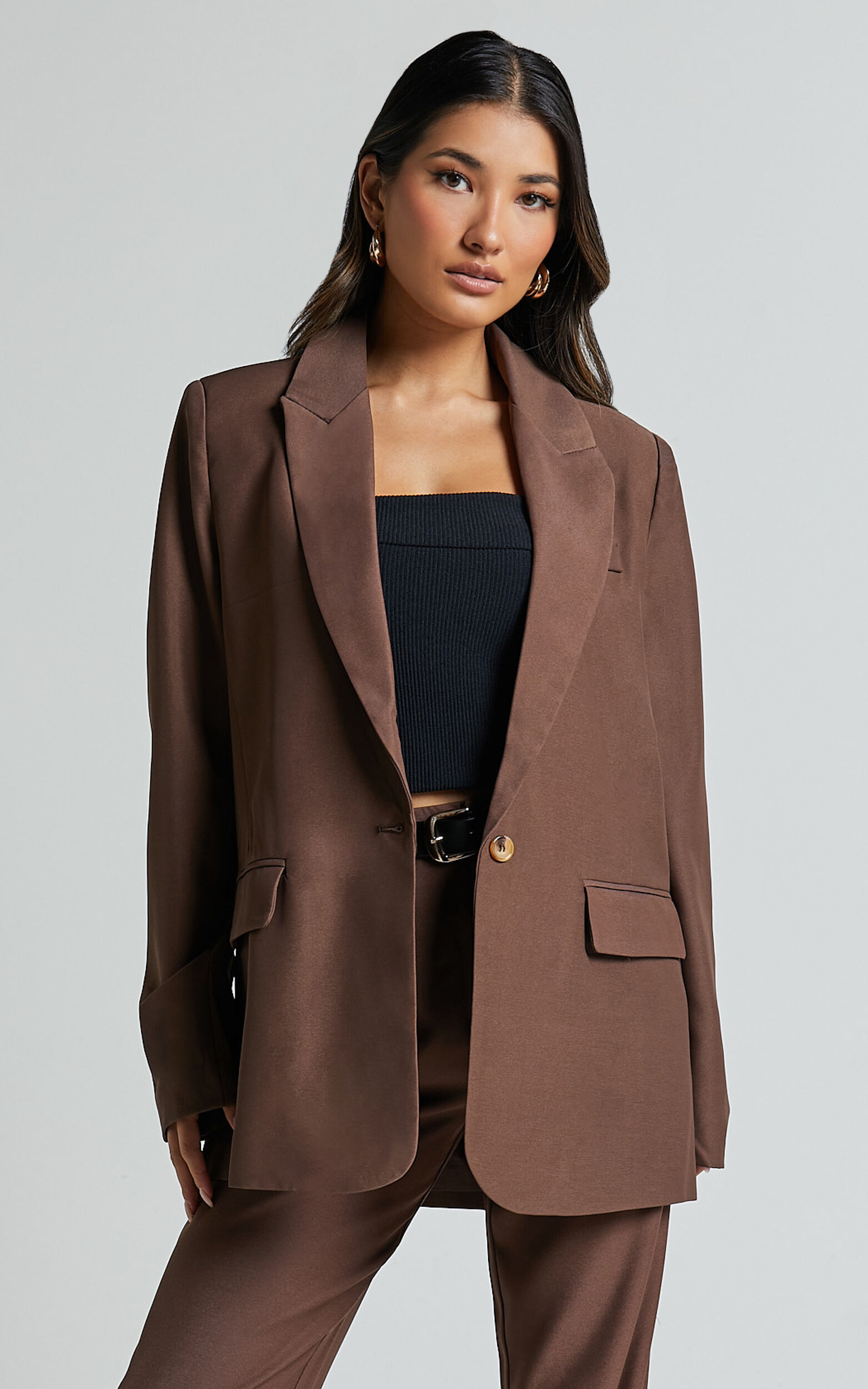 Chocolate blazer womens store