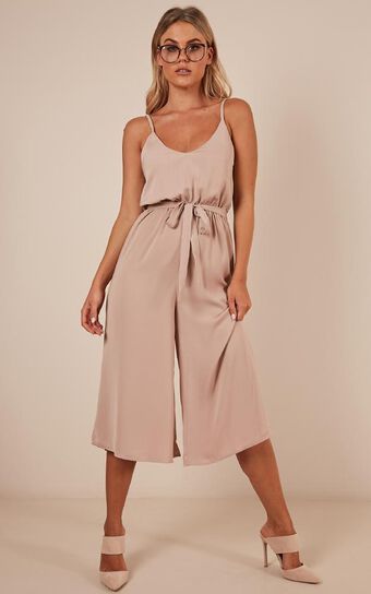 After Hours Jumpsuit In Mocha