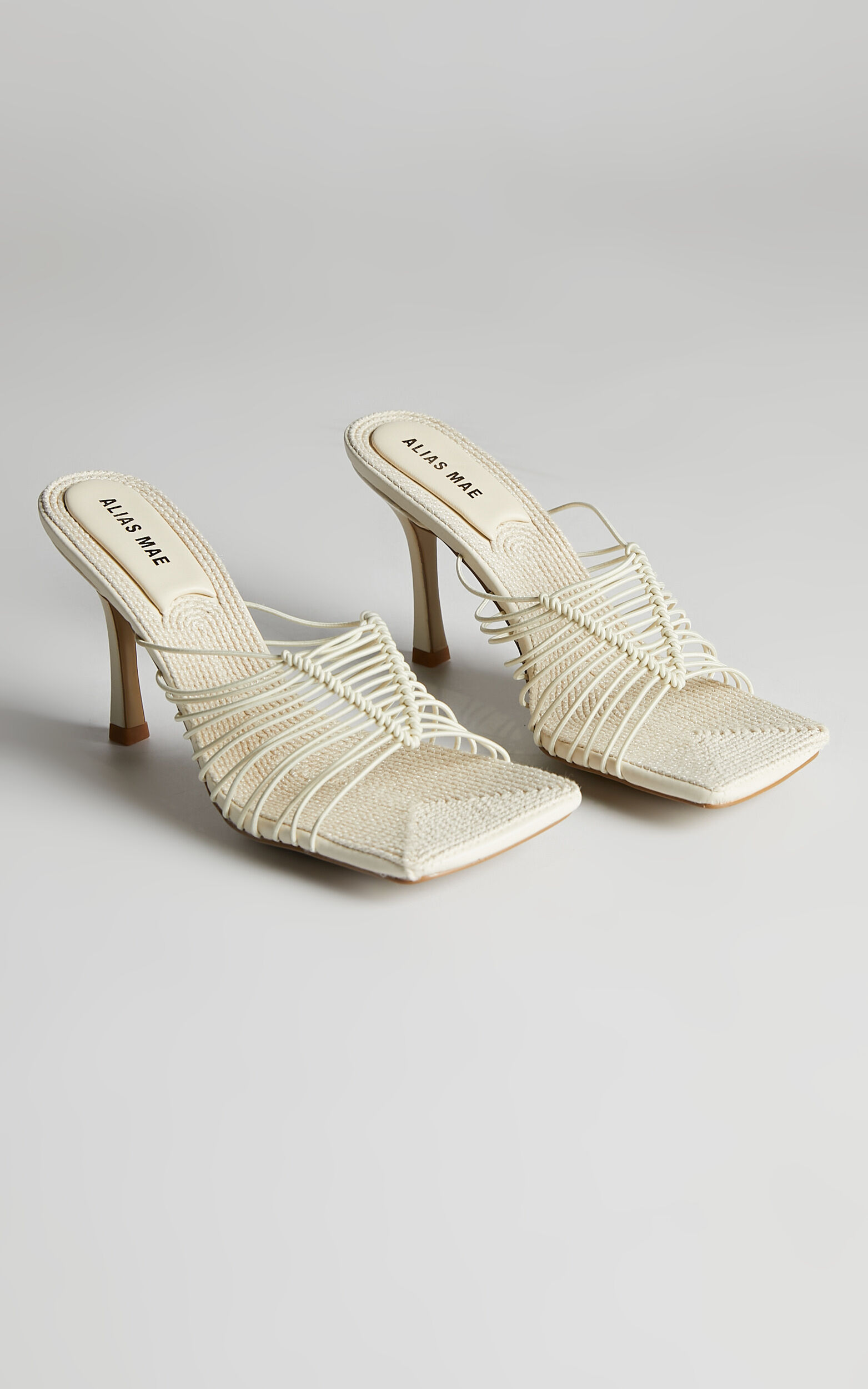 ALIAS MAE LETTIE HEELS in BONE Showpo
