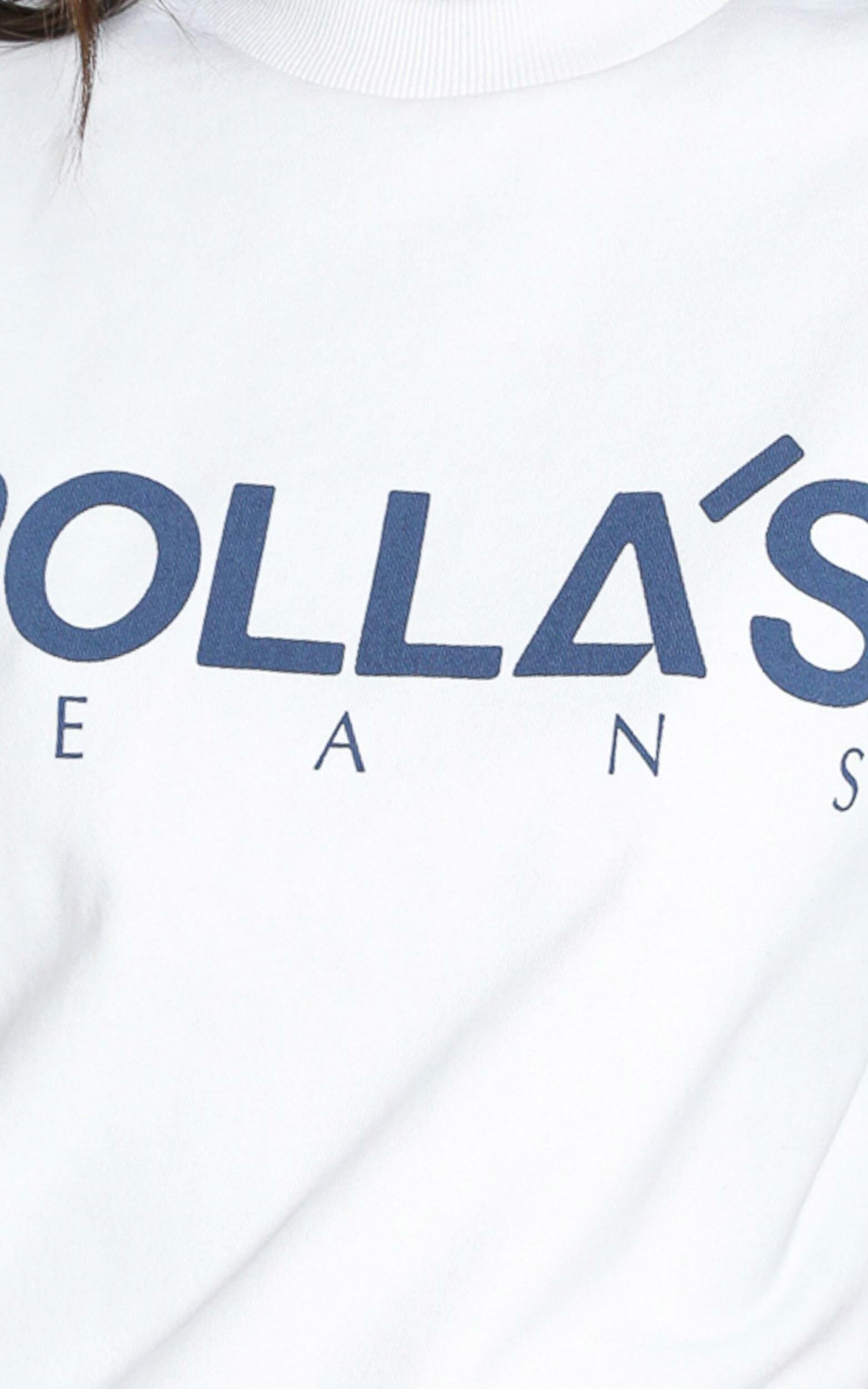 Rollas x Sofia Richie Vintage Logo Sweater in Vintage White Showpo USA