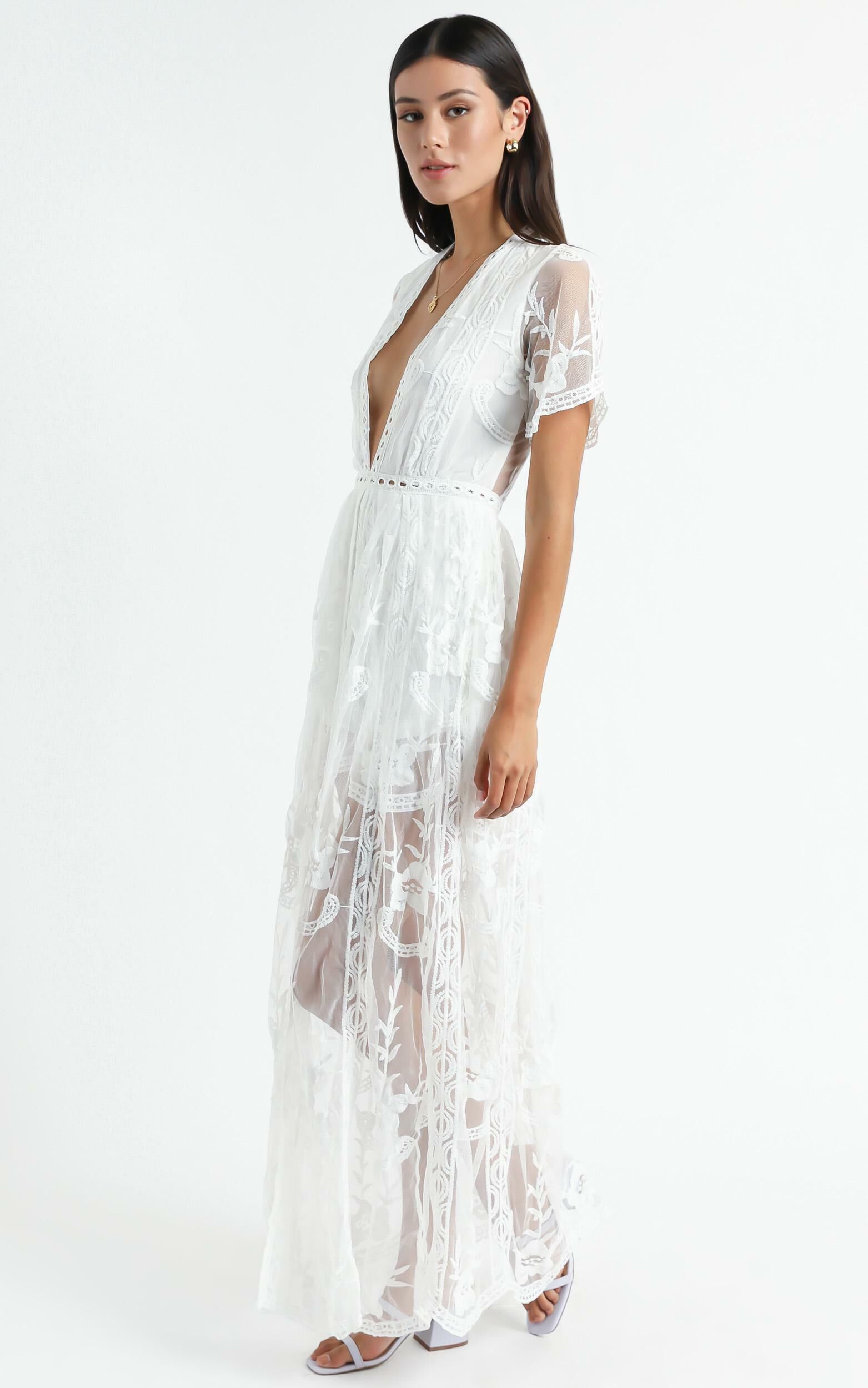 White maxi playsuit online