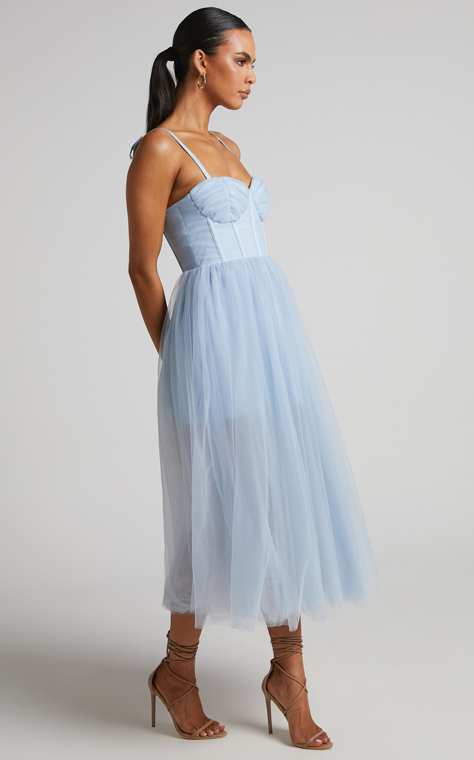 Ice blue midi dress 2025