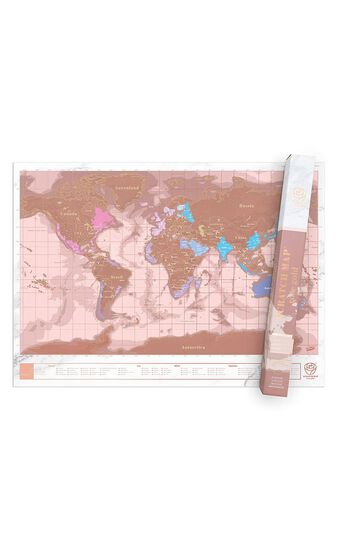 Scratch Map - Rose Gold Edition  