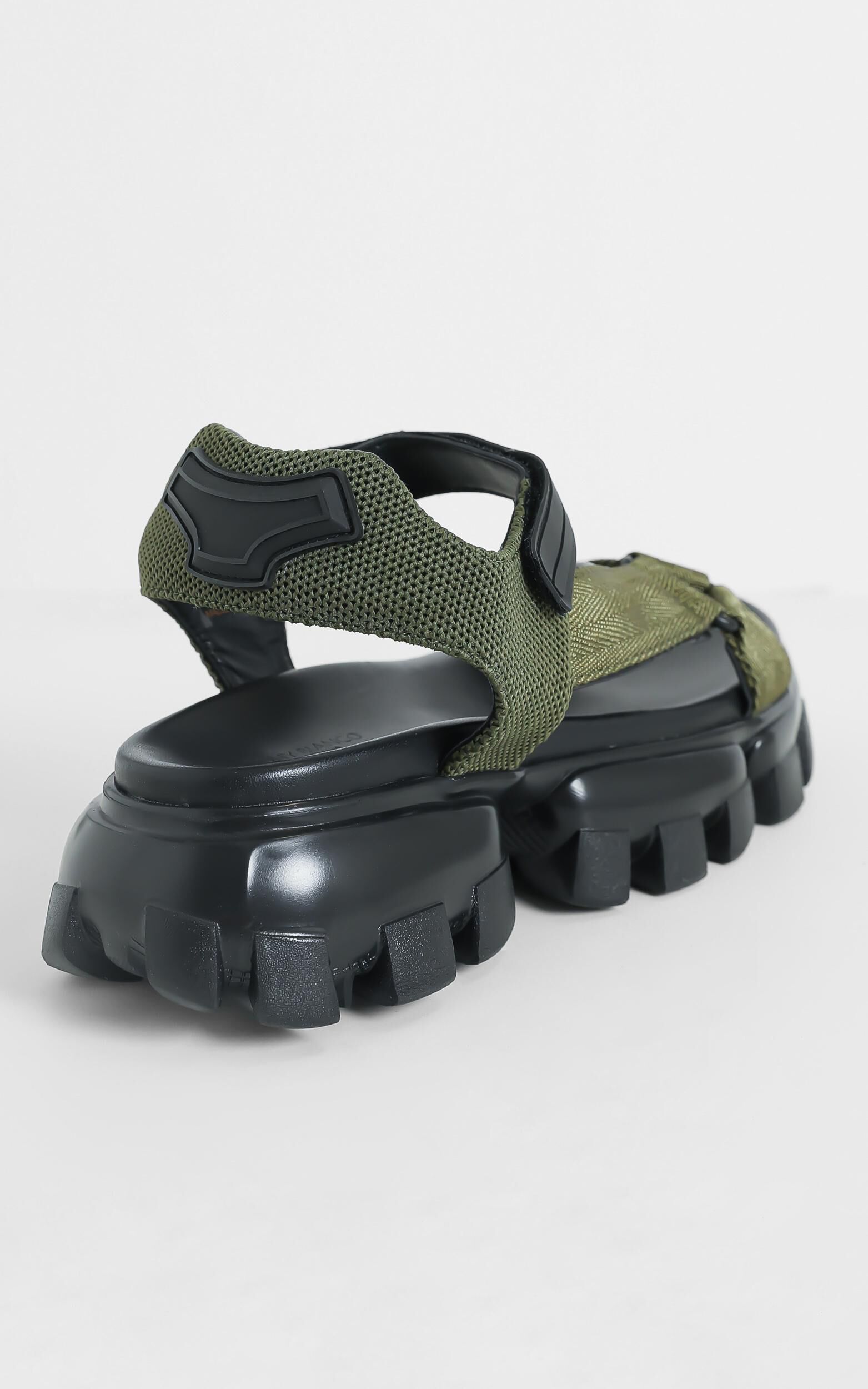 Tony Bianco Nikita Sandals in Khaki Grosgrain Showpo NZ