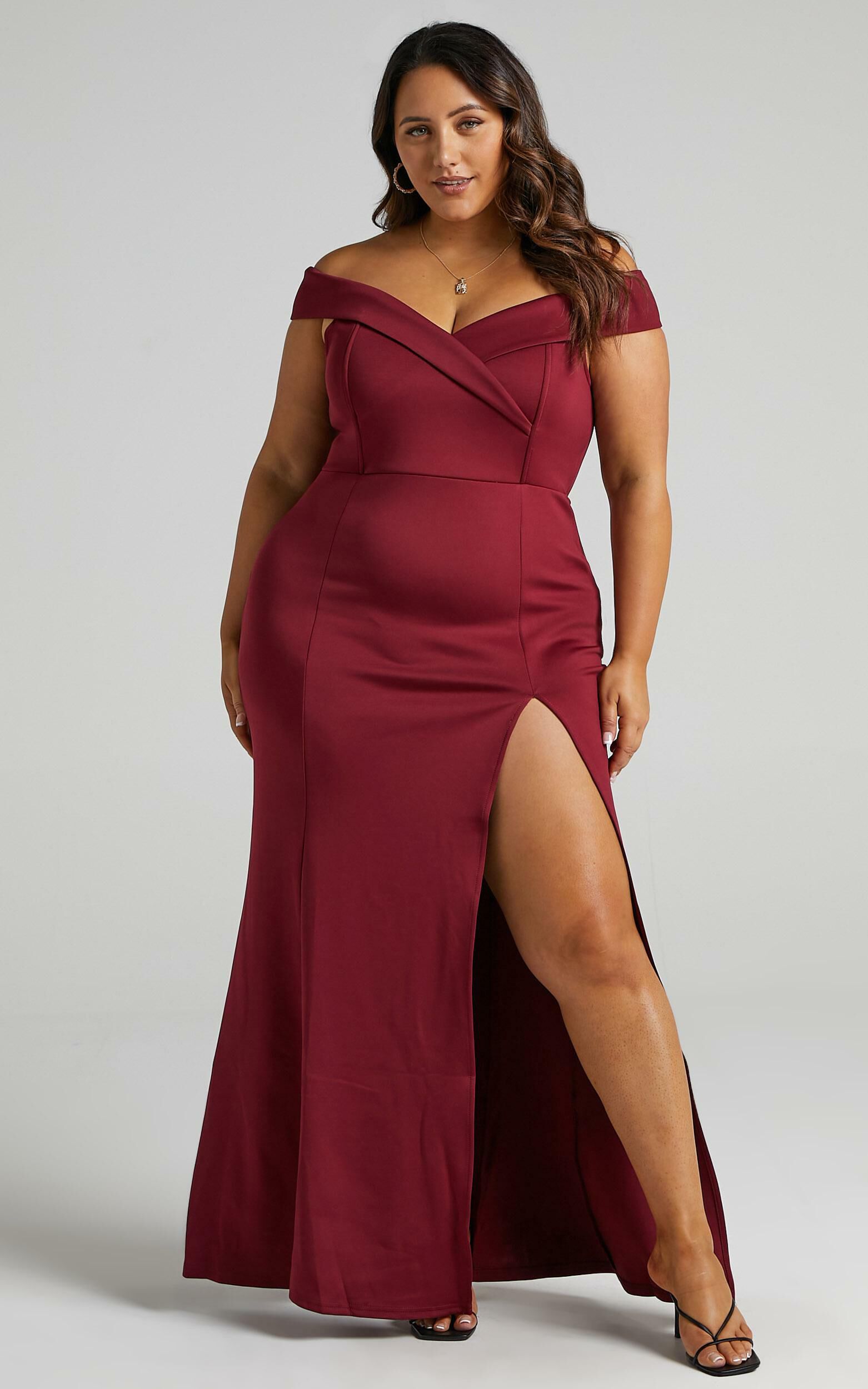 One for the cheap money dress in wine