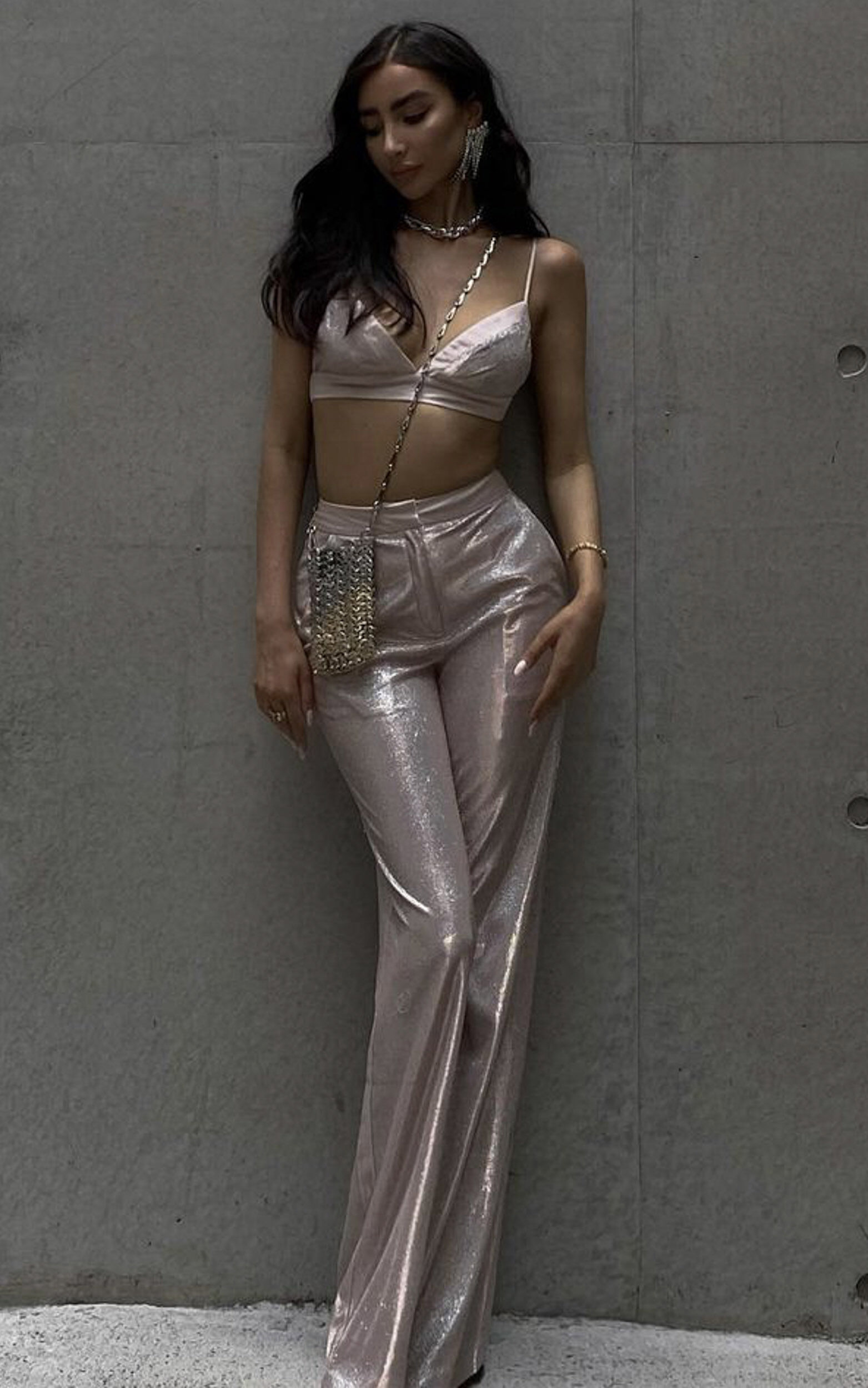 Rose gold bralette top hot sale