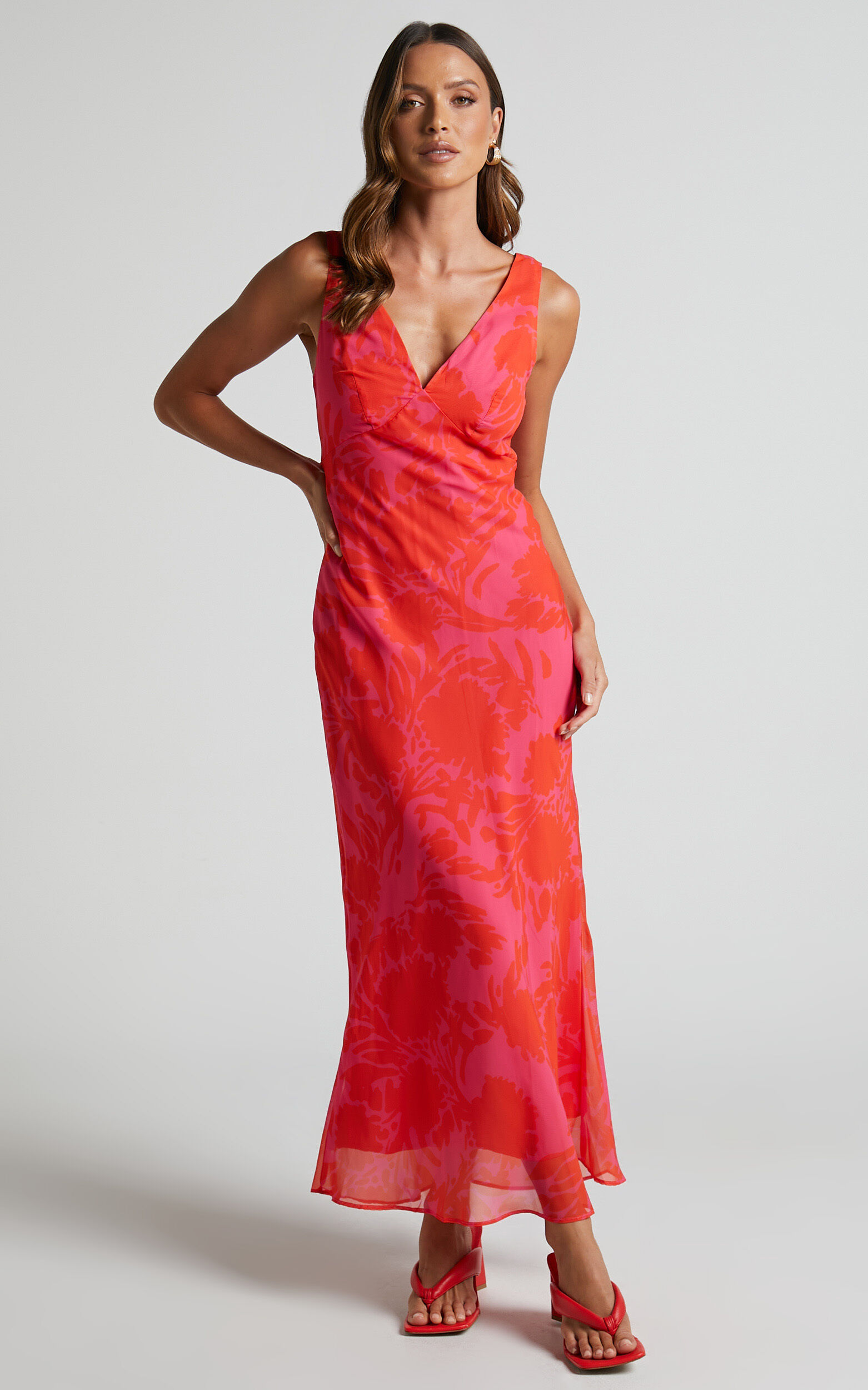 V neck dress slip sale