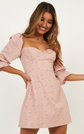 The Night Dress In Blush Floral