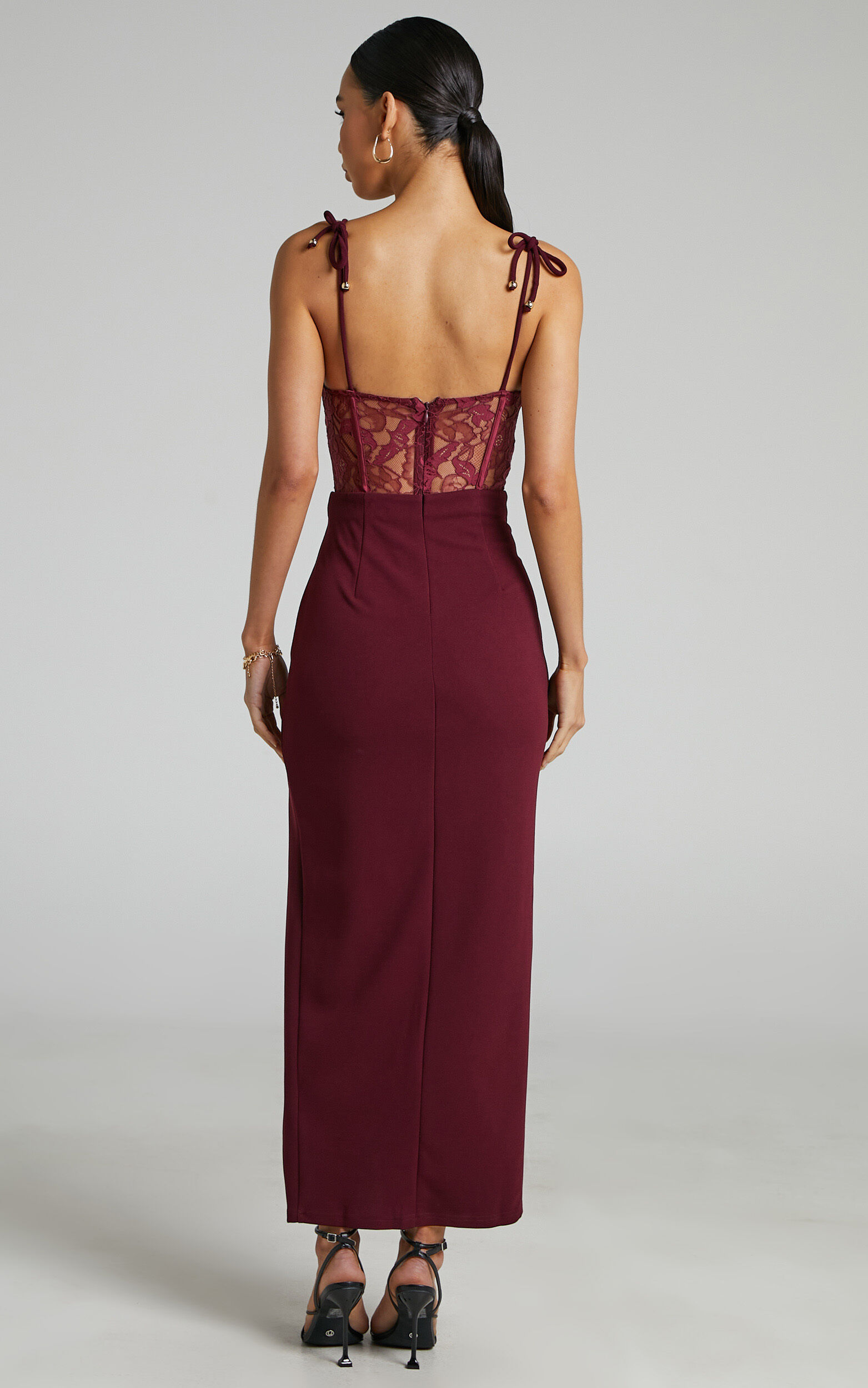 Maroon pencil dress 2025