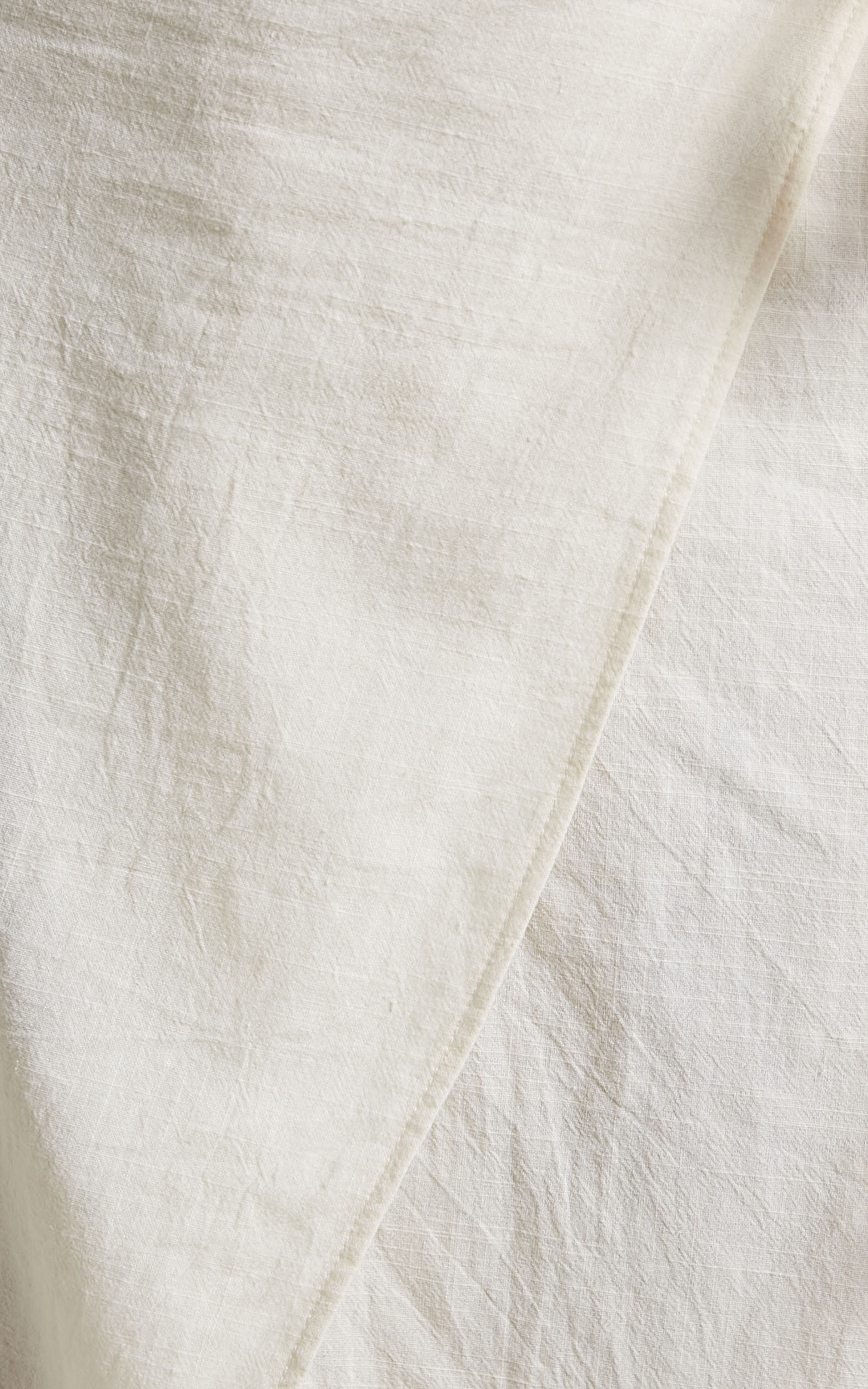 Aeditha Midi Skirt - Linen Look Wrap Skirt in Off White | Showpo