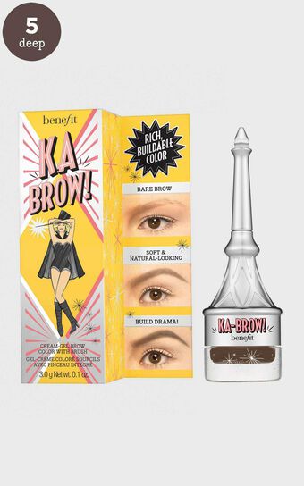 Benefit Cosmetics - Ka-BROW! Eyebrow Cream-Gel Colour in 5 - Warm Black Brown