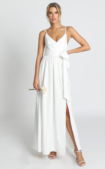 Revolve Around Me Dress in White