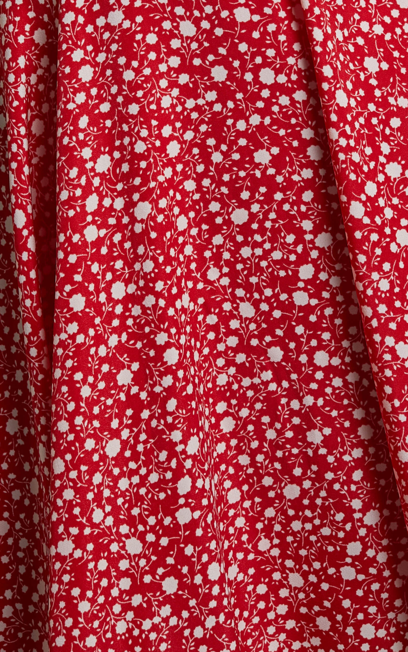 Red Flowers Summer Dressing Gown