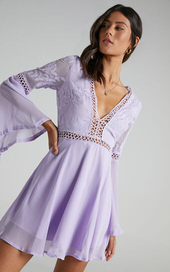 Stop Pretending Dress in Lilac